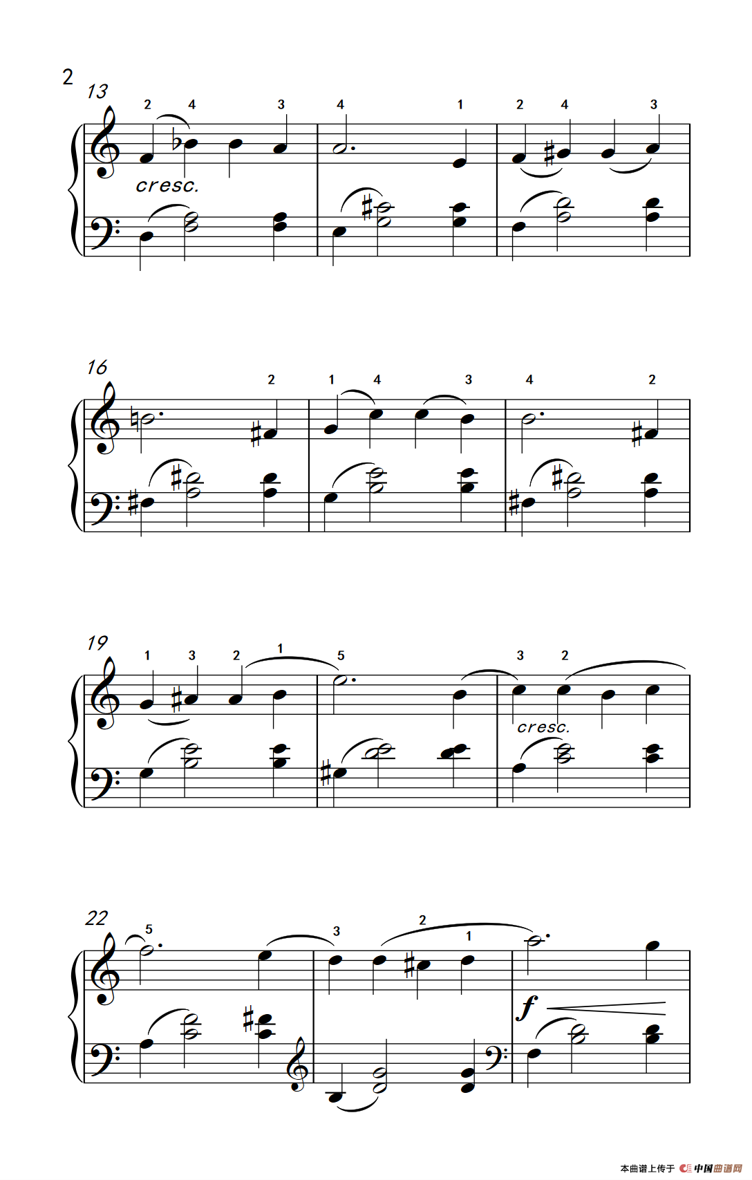 罗密欧与朱丽叶 序曲（约翰·汤普森 成人钢琴教程 第三册）