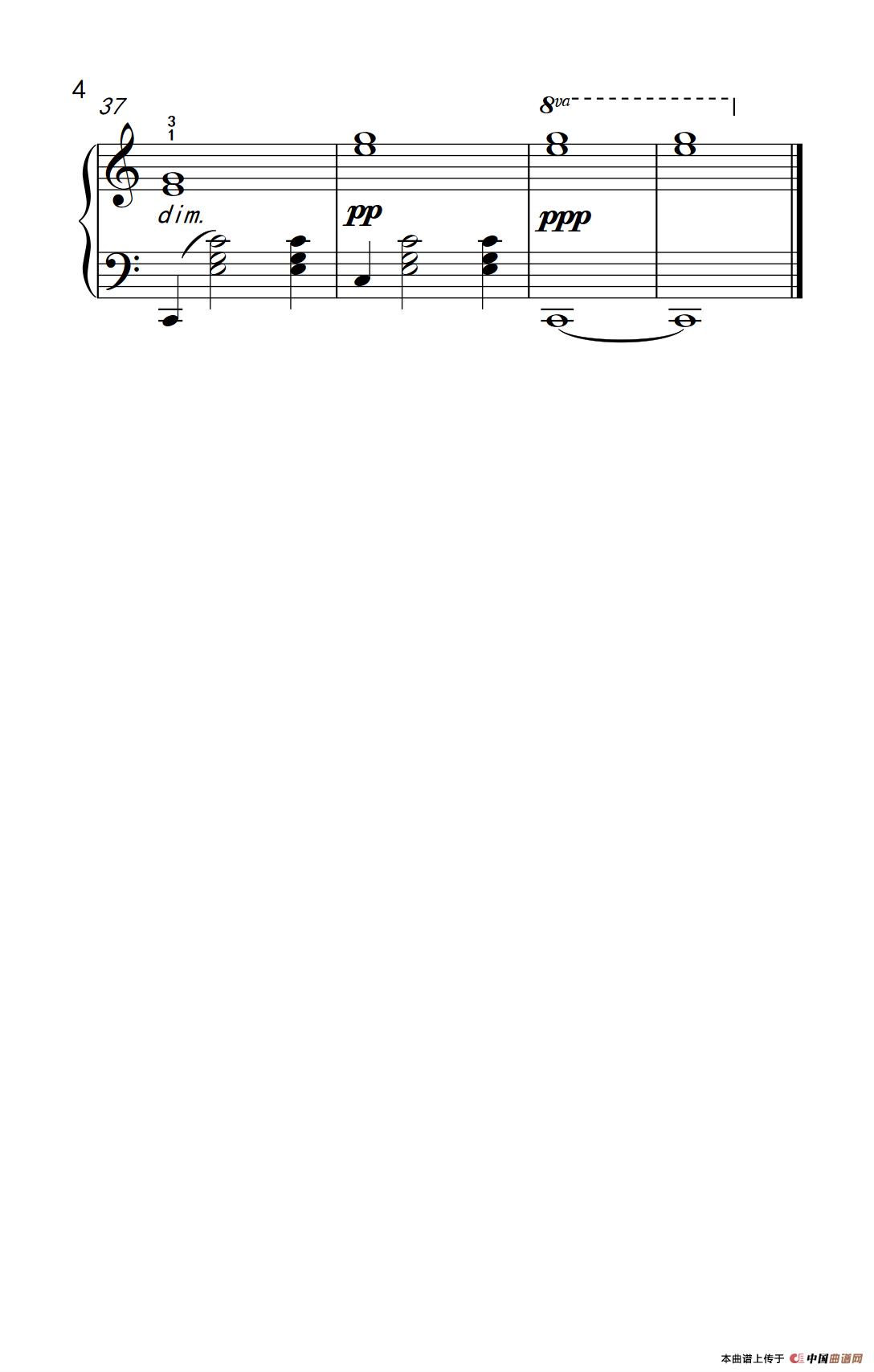 罗密欧与朱丽叶 序曲（约翰·汤普森 成人钢琴教程 第三册）