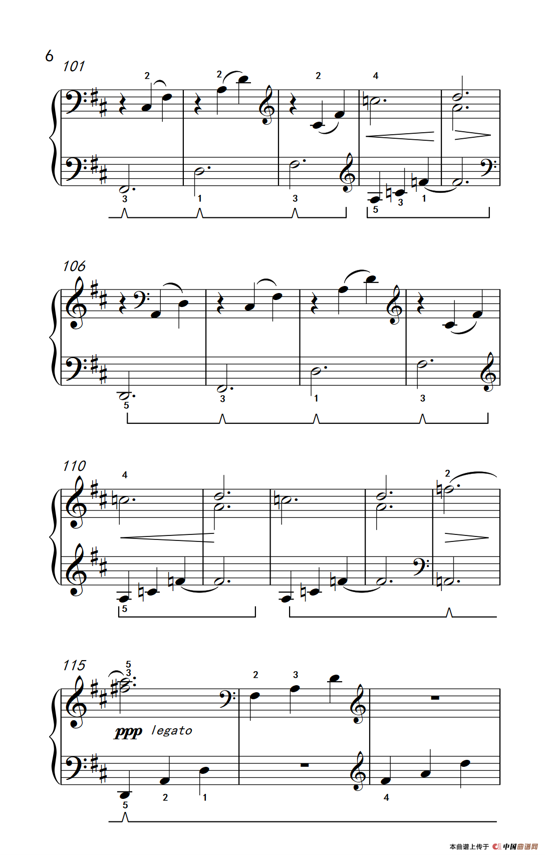 月光（约翰·汤普森 成人钢琴教程 第三册）