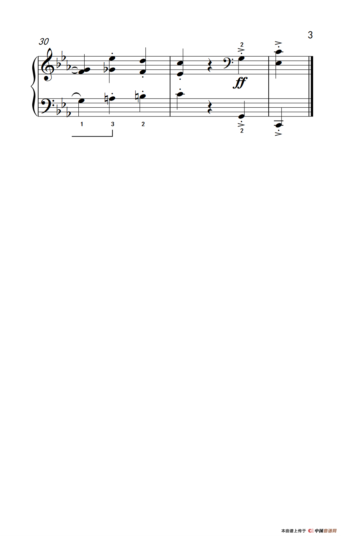 黑眼睛（约翰·汤普森 成人钢琴教程 第三册）