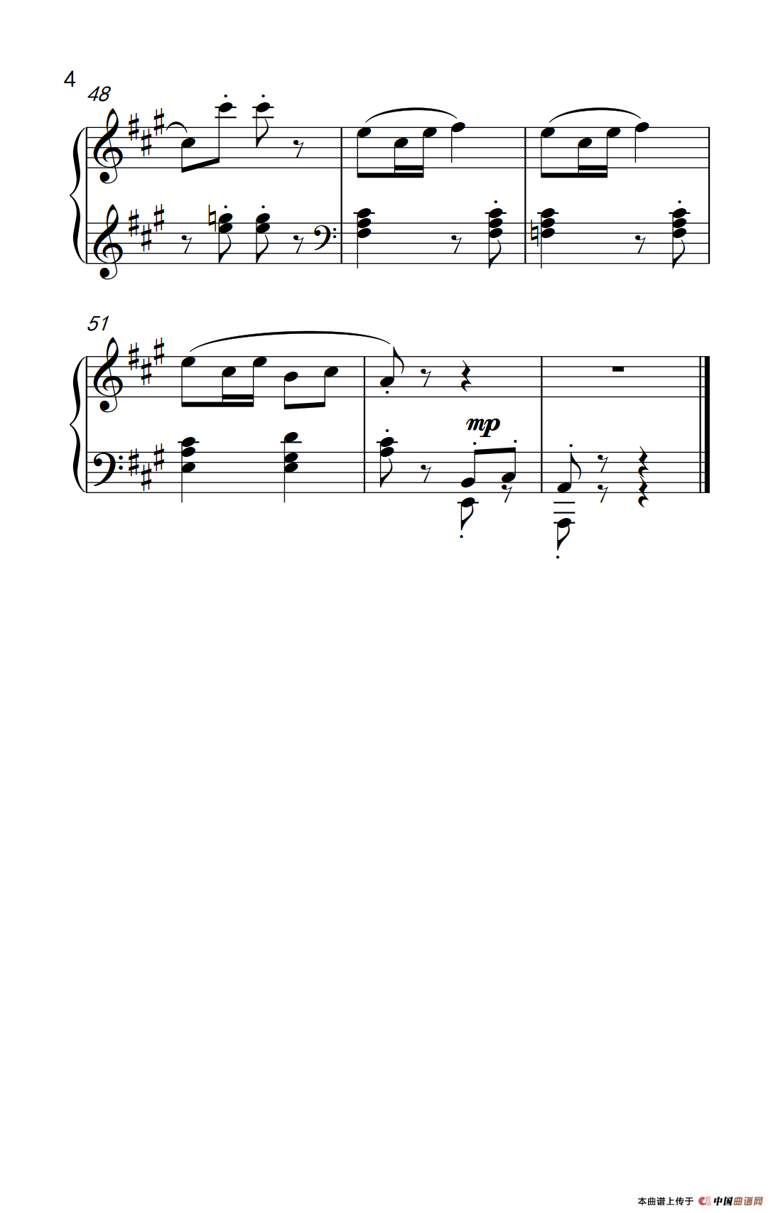 路边的野花不要采（约翰·汤普森 成人钢琴教程 第三册）