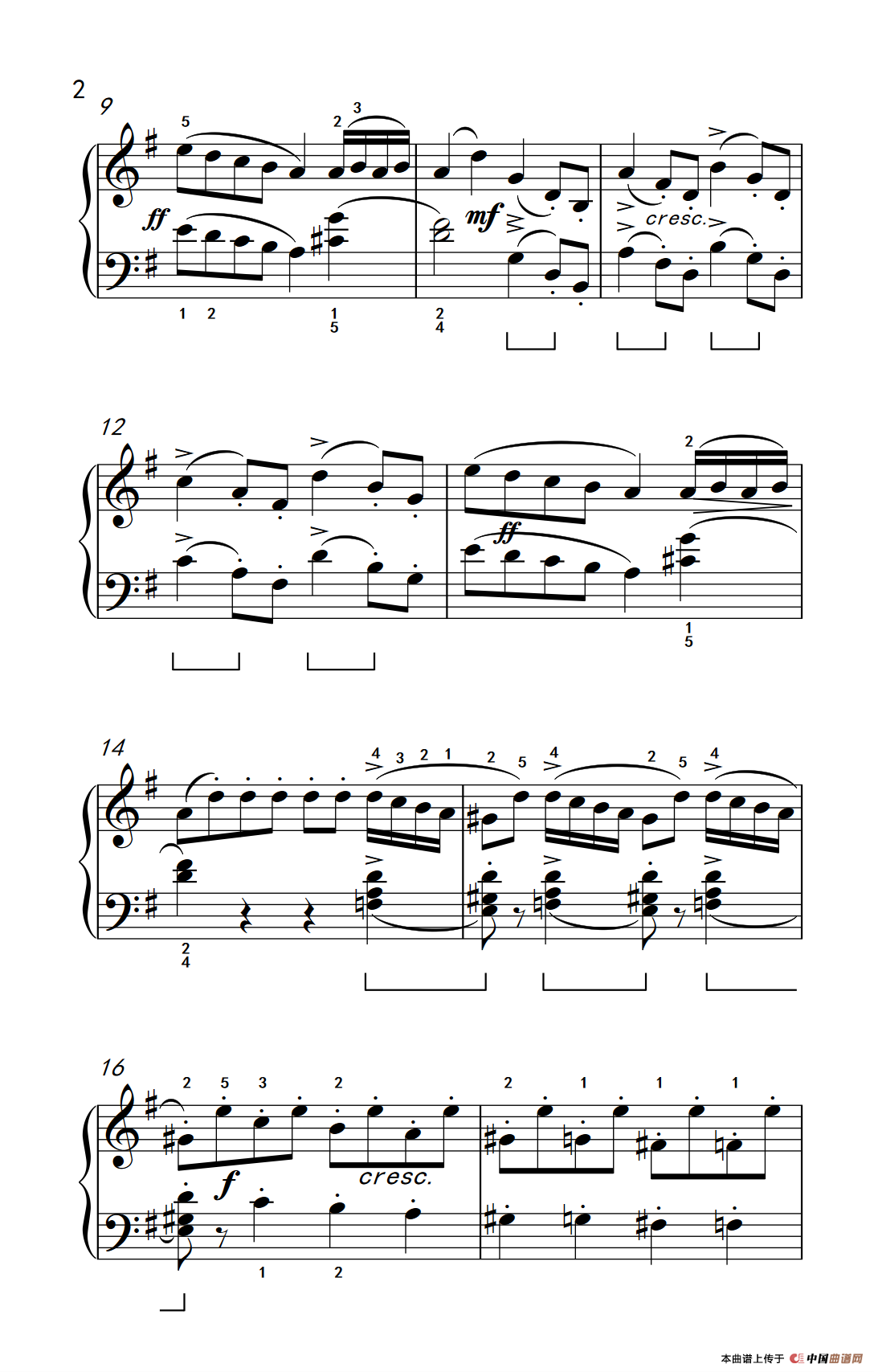 铁匠合唱曲（约翰·汤普森 成人钢琴教程 第二册）