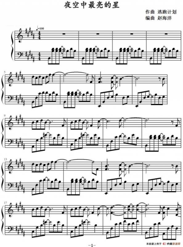 夜空中最亮的星