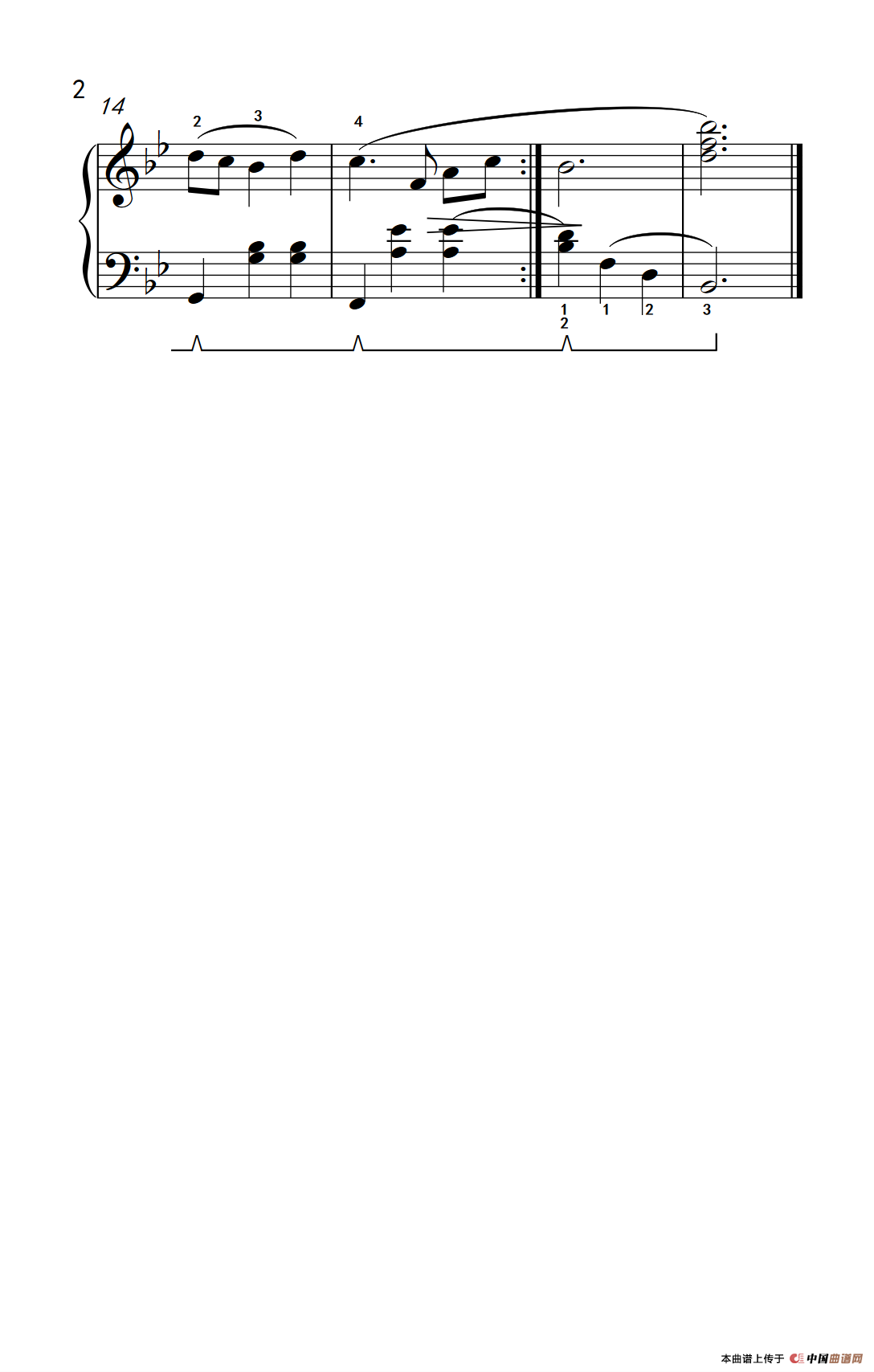 春天年年到人间（约翰·汤普森 成人钢琴教程 第二册）