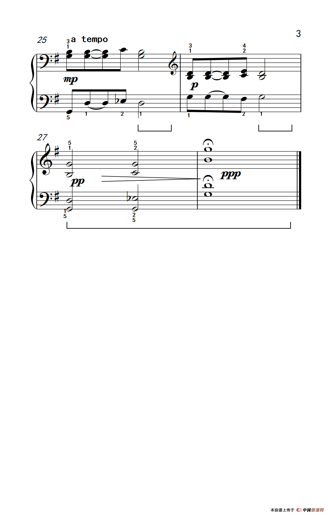 把我带回弗吉尼故乡（约翰·汤普森 成人钢琴教程 第二册）