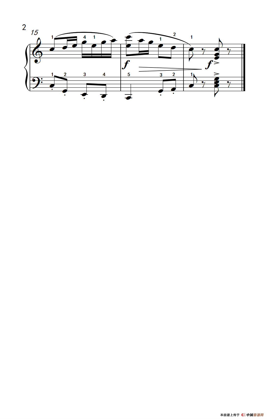 中国风格练习曲（约翰·汤普森 成人钢琴教程 第二册）