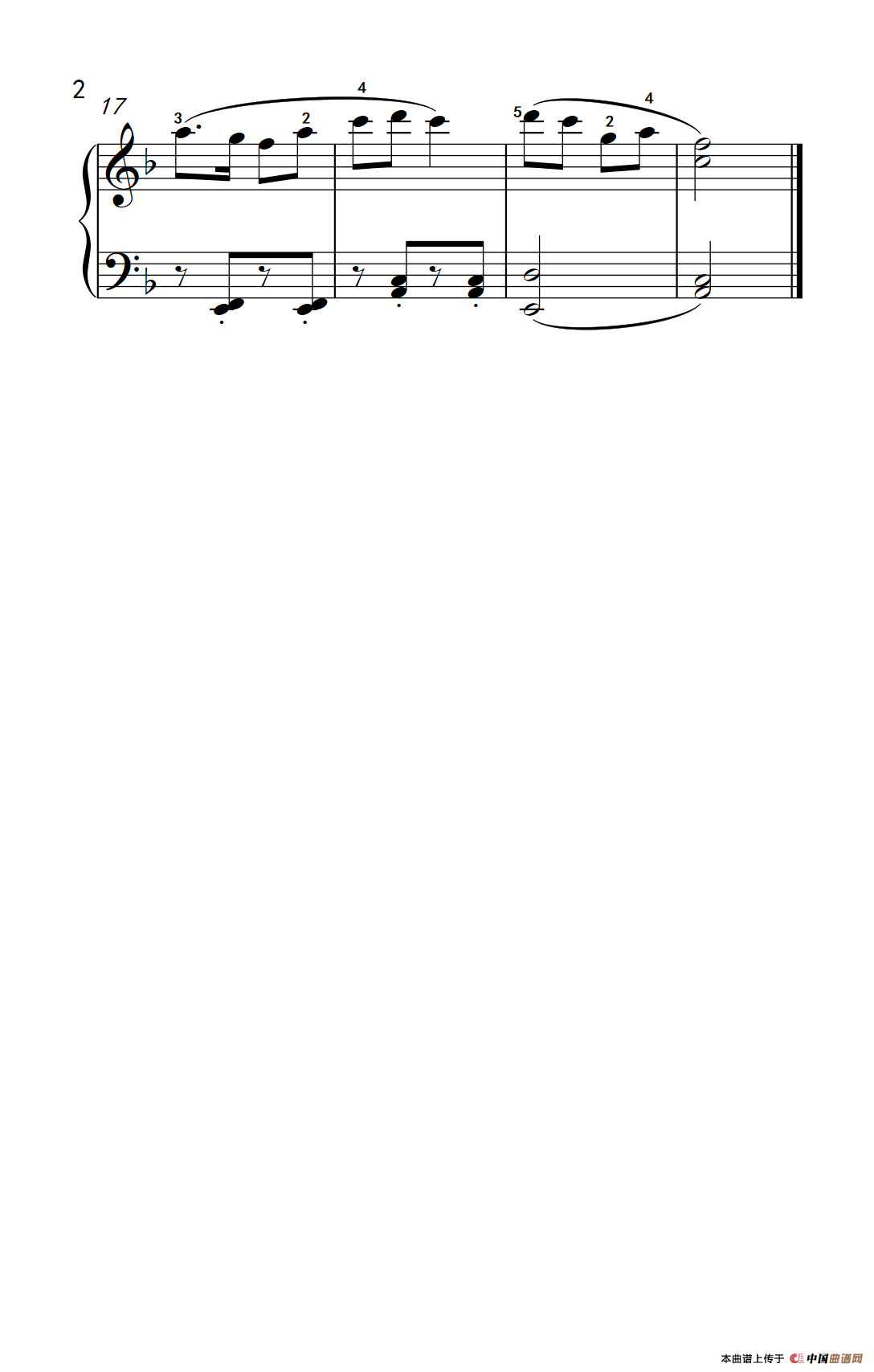 太阳花（约翰·汤普森 成人钢琴教程 第二册）