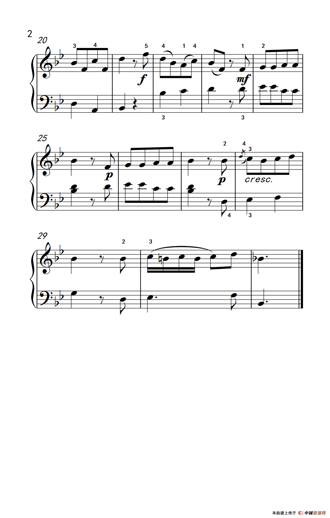 回旋曲（约翰·汤普森 成人钢琴教程 第二册）