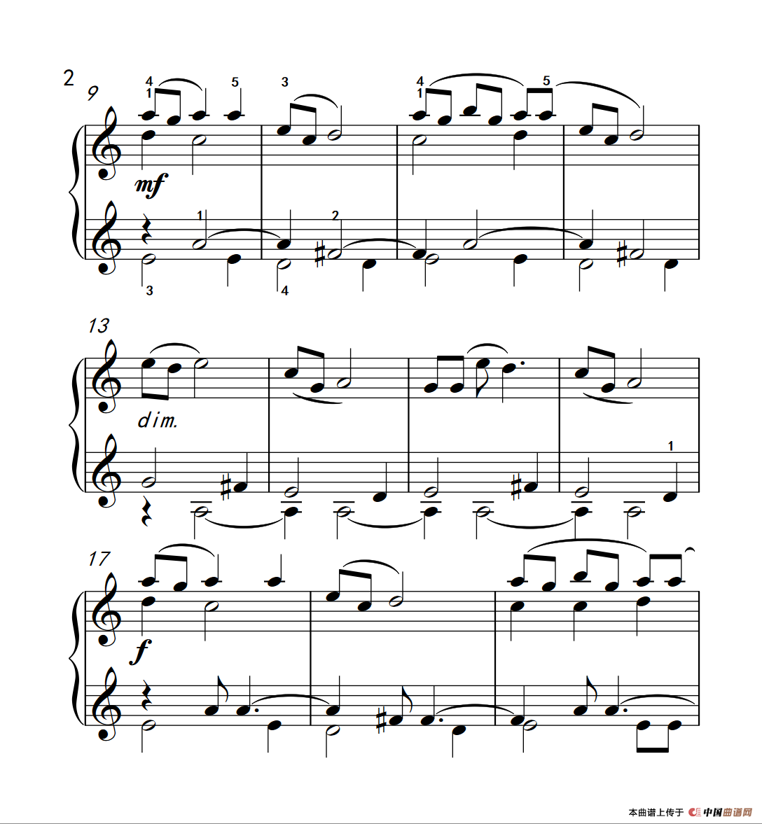 小曲如歌（约翰·汤普森 成人钢琴教程 第二册）