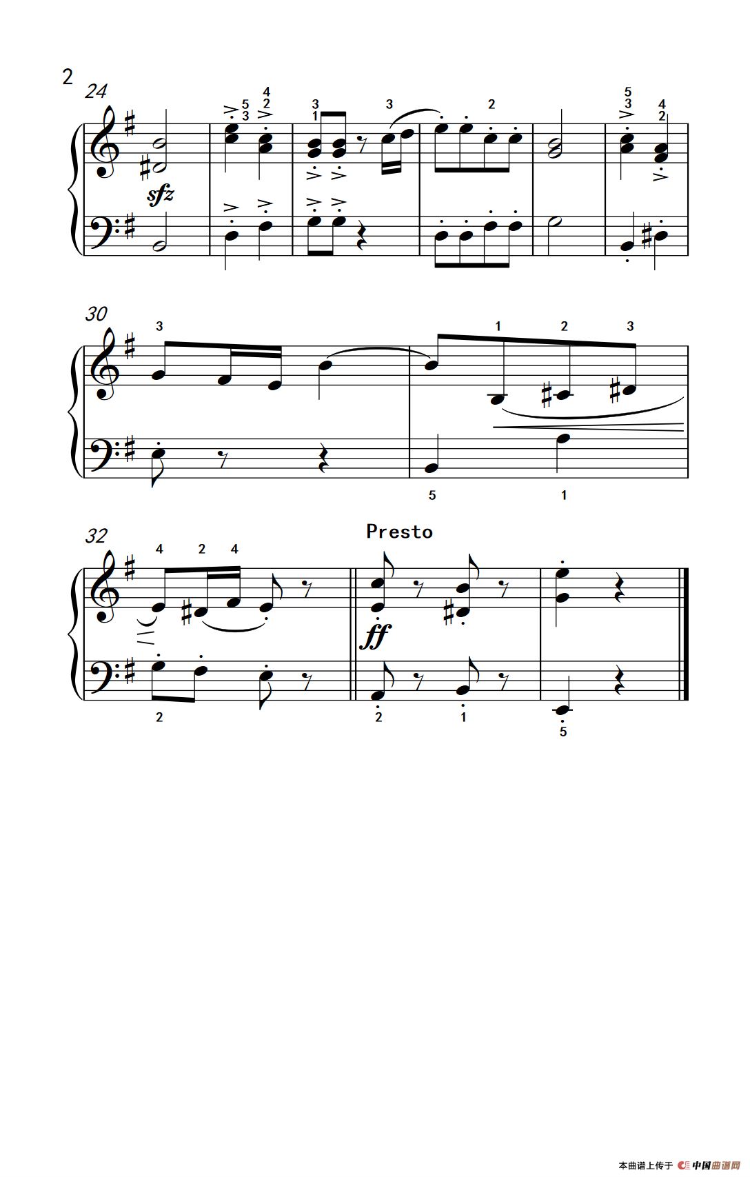 吉卜赛营地（老年大学 钢琴教程 1）