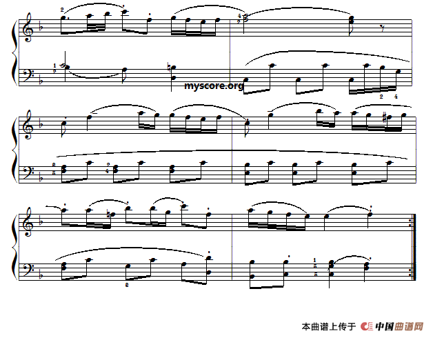 莫扎特钢琴小曲：波兰舞曲