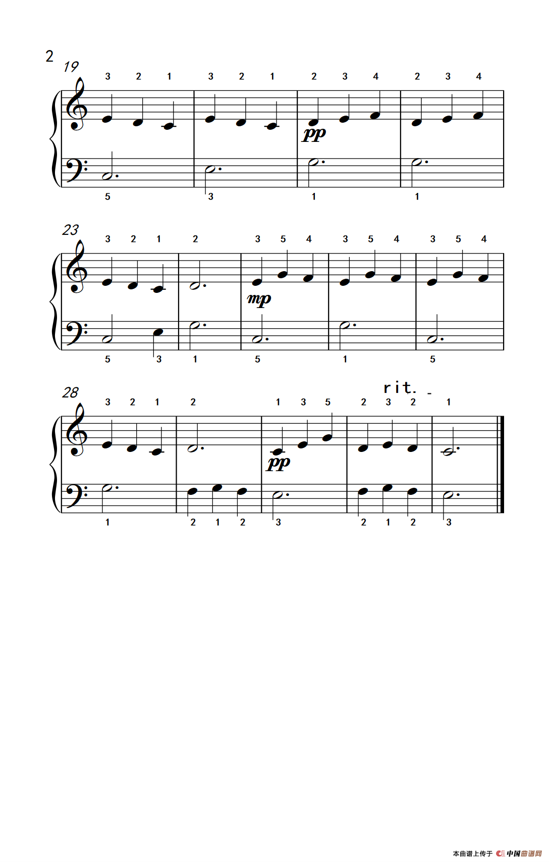 湖上天鹅（老年大学 钢琴教程 1）