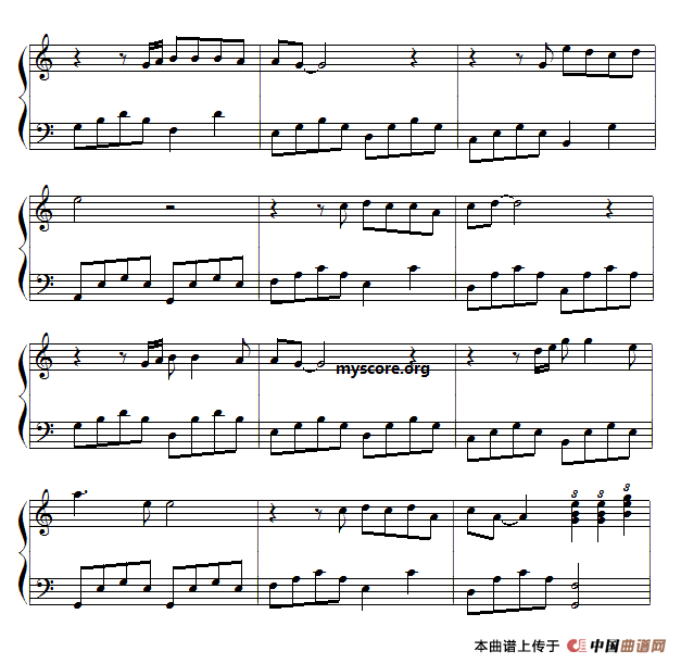 流行钢琴小曲：苍白的浅影