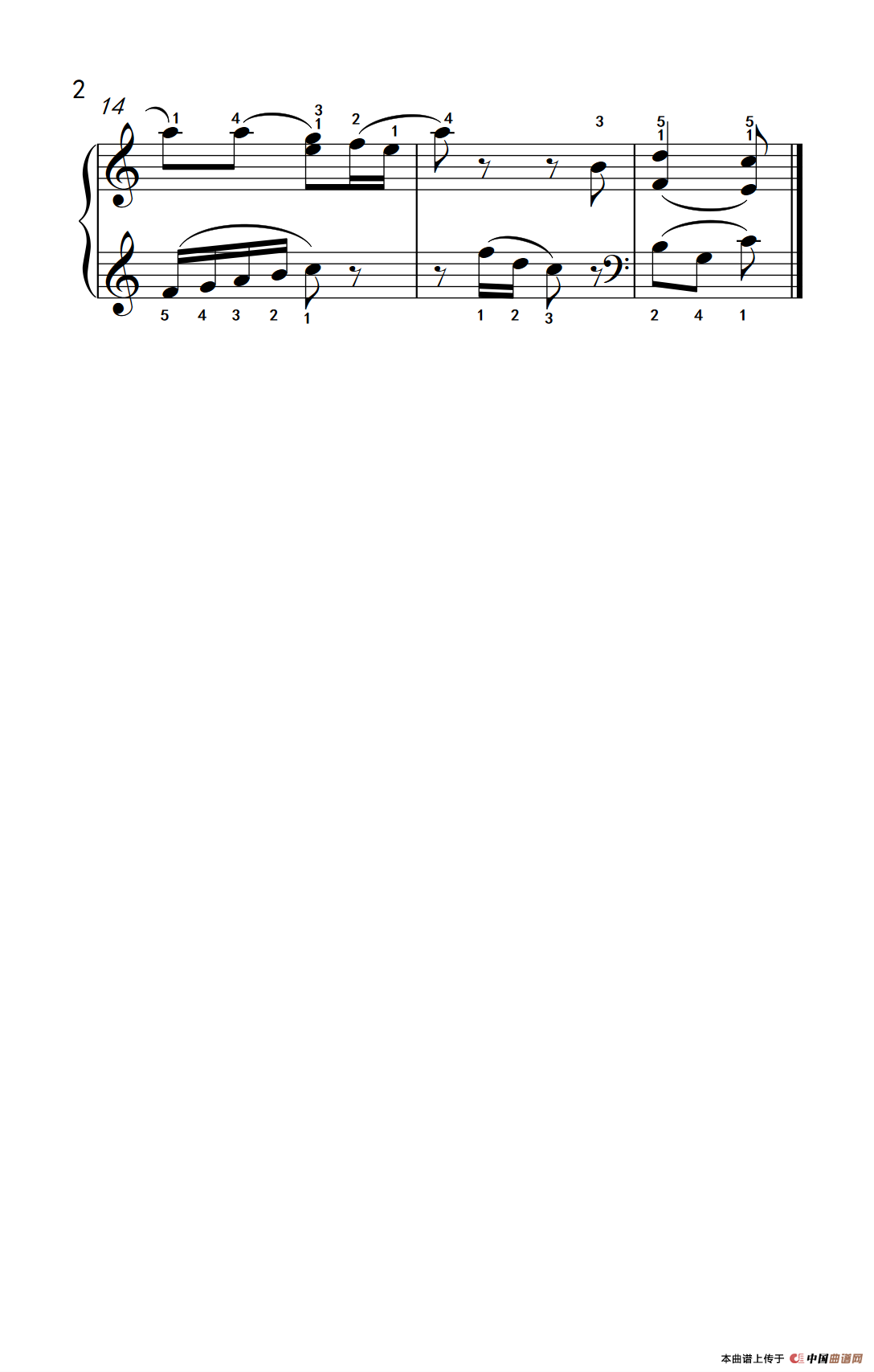 约翰·比尔（约翰·汤普森 成人钢琴教程 第一册）