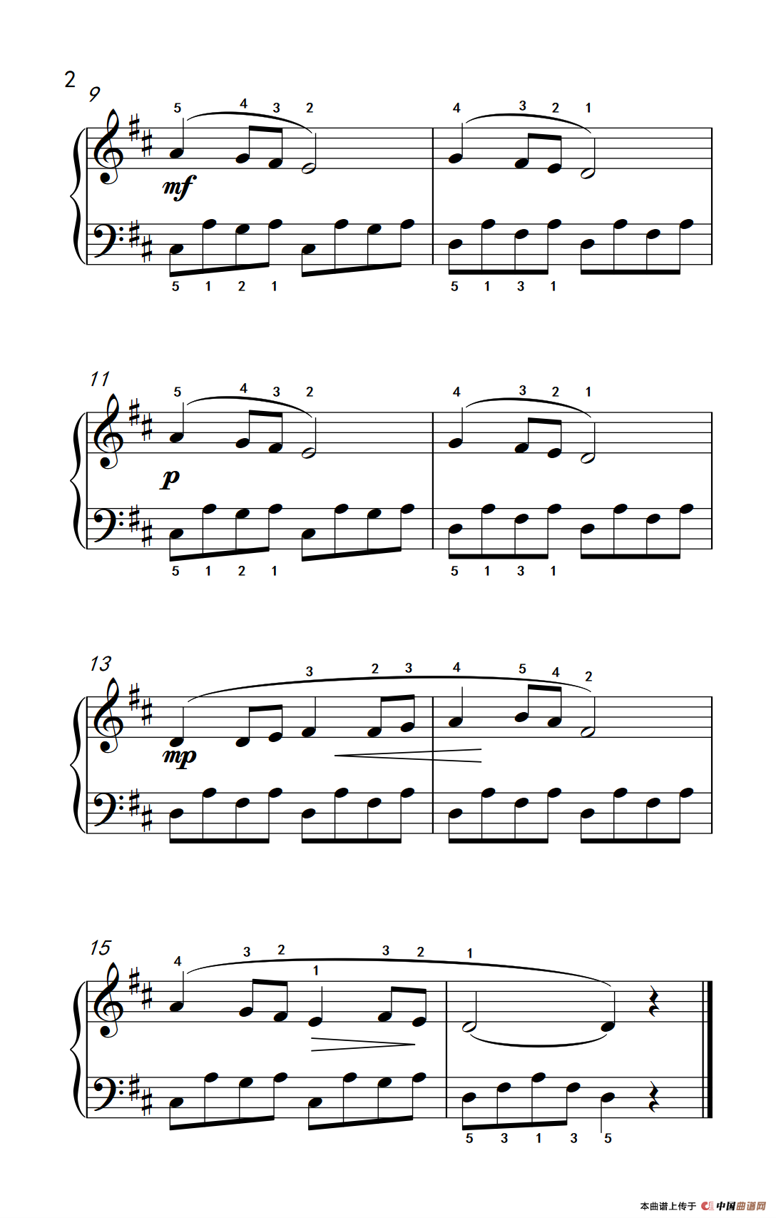 很久以前（约翰·汤普森 成人钢琴教程 第一册）