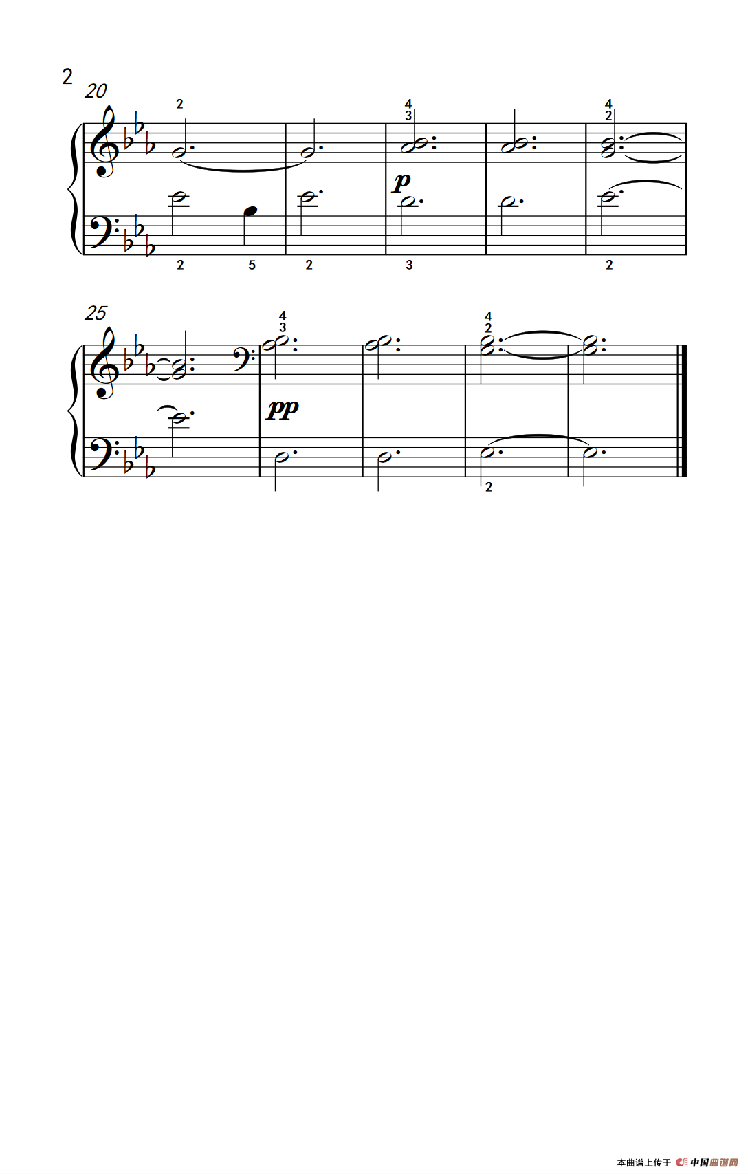 降E大调练习曲（约翰·汤普森 成人钢琴教程 第一册）