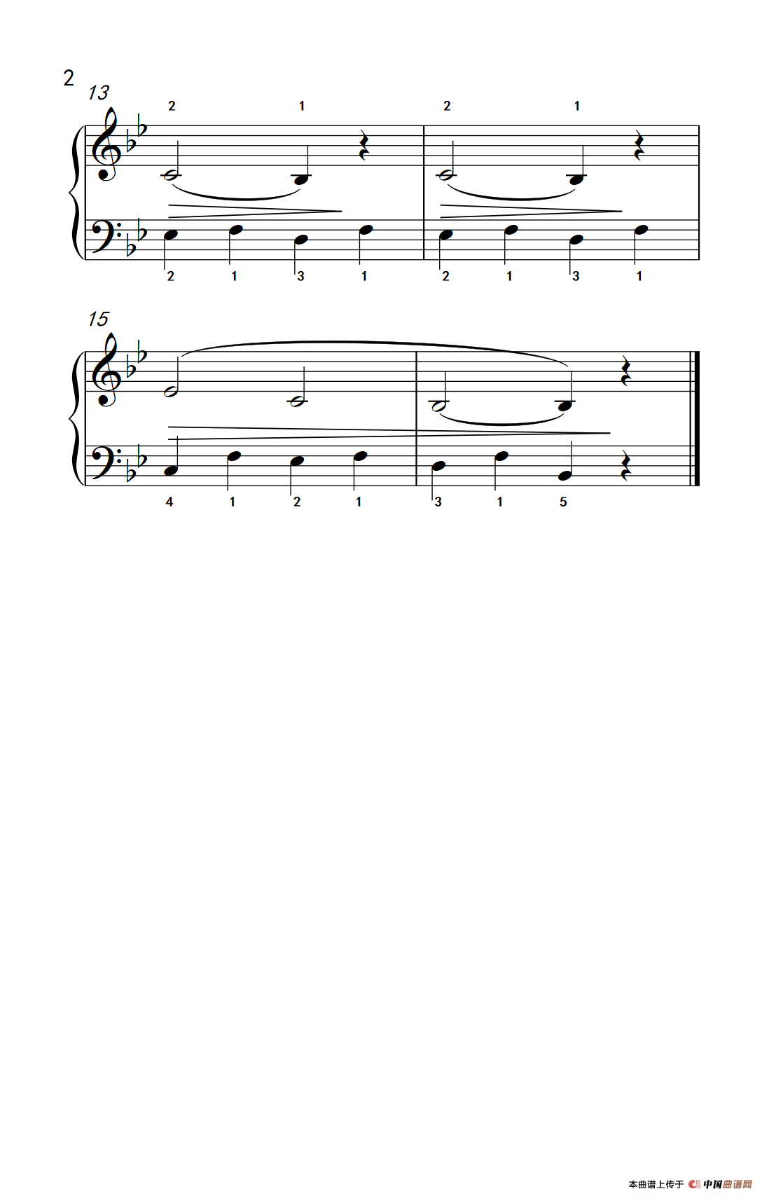 夜曲（约翰·汤普森 成人钢琴教程 第一册）