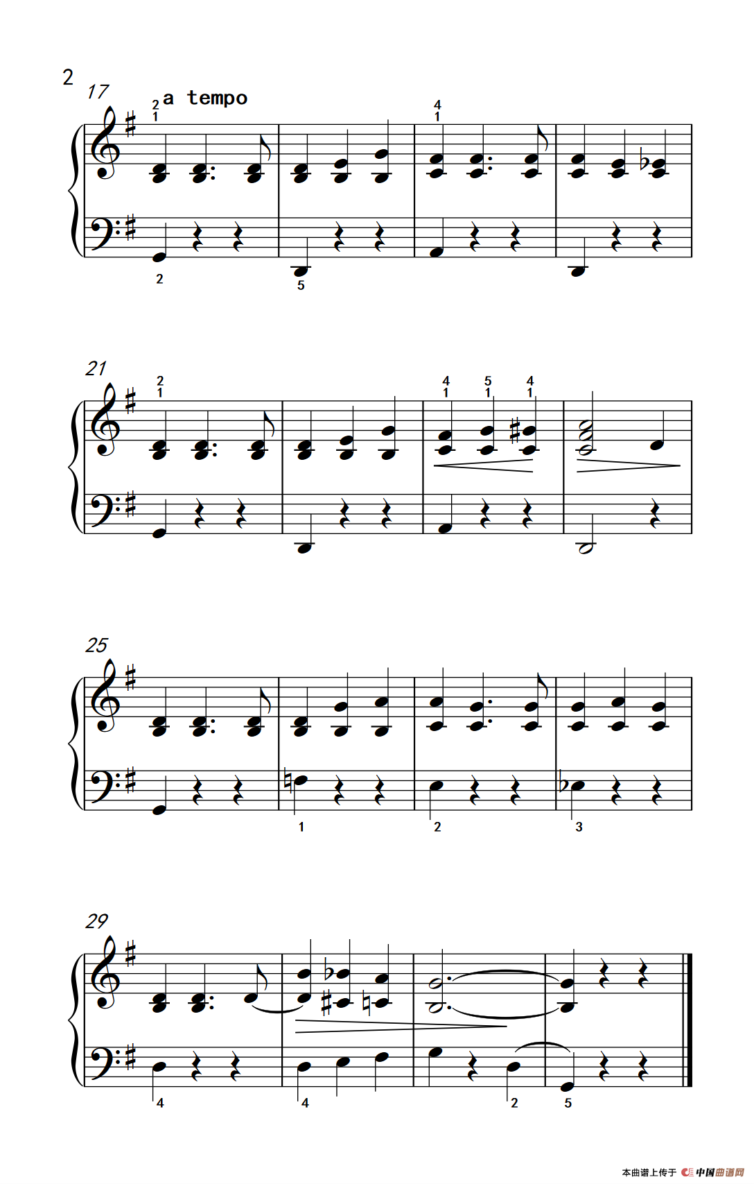 小圆舞曲（约翰·汤普森 成人钢琴教程 第一册）