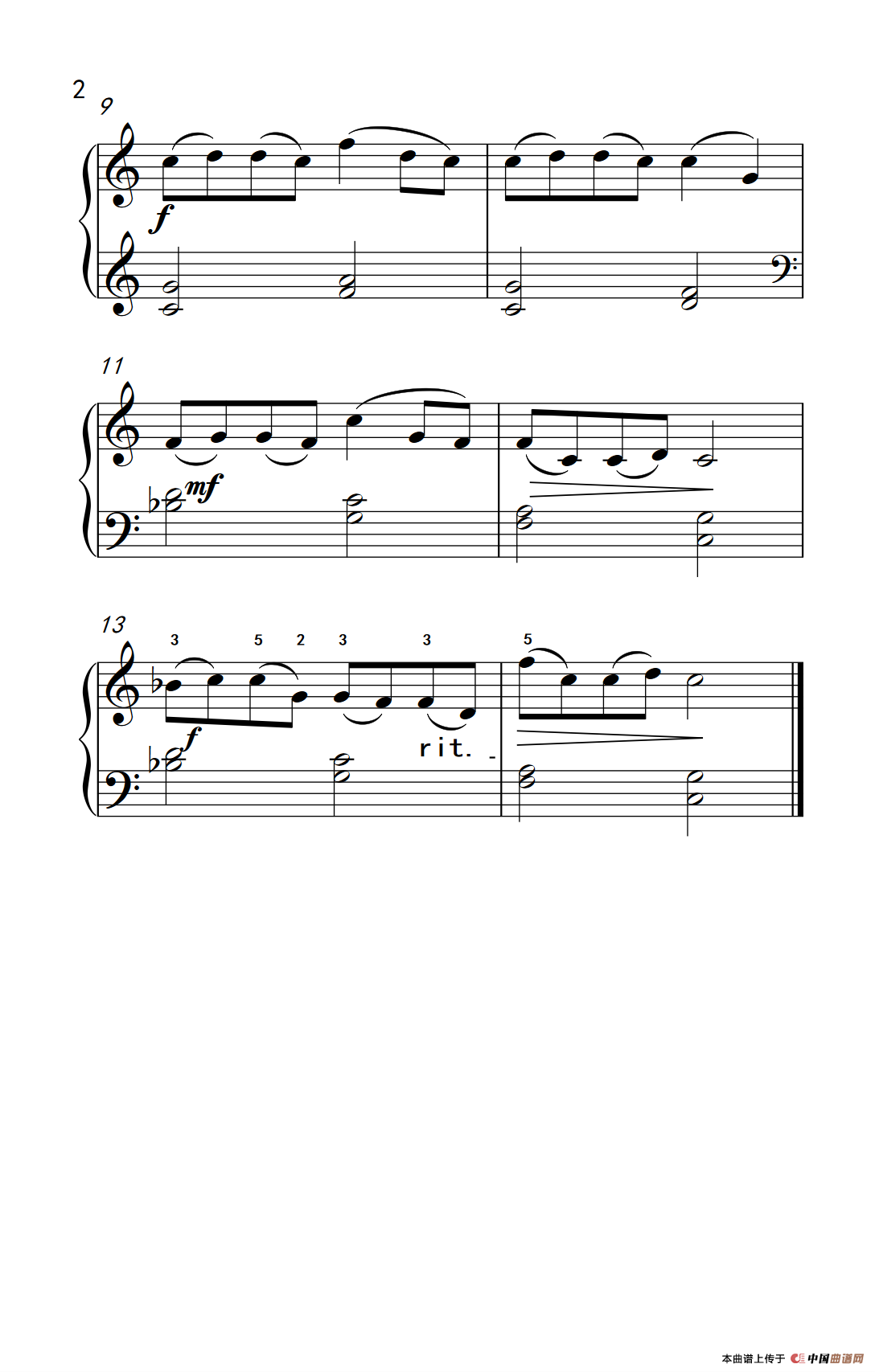 猜谜（约翰·汤普森 成人钢琴教程 第一册）