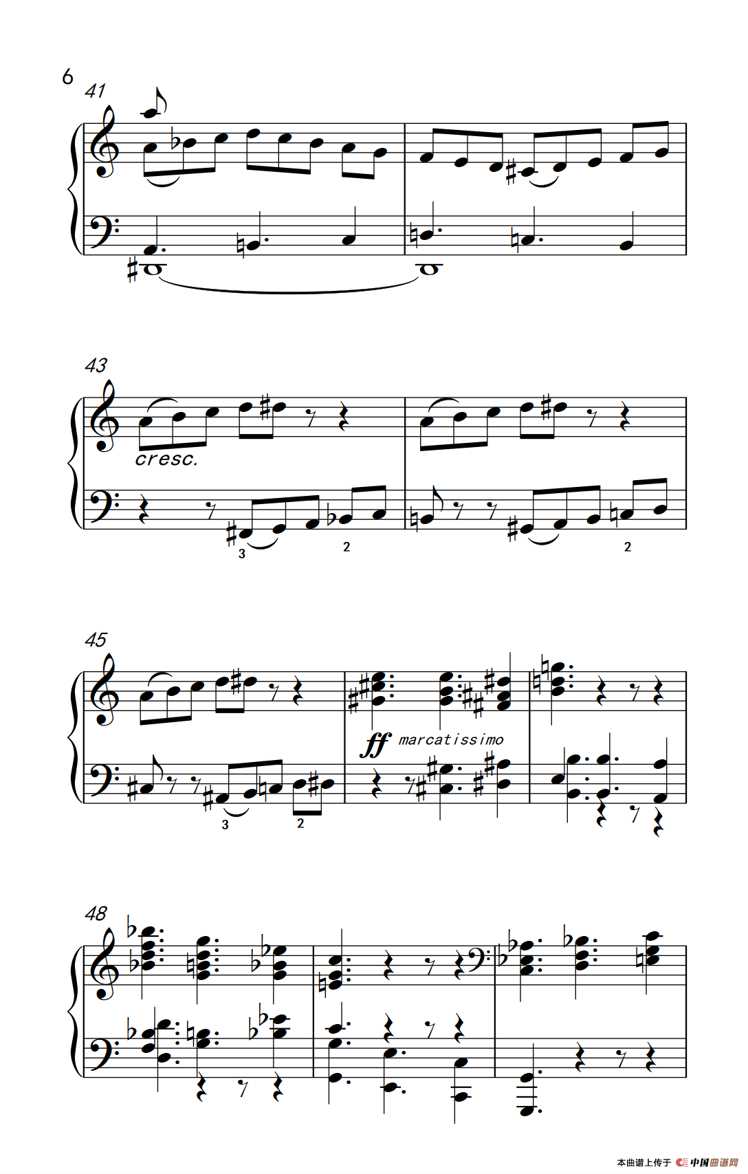 六首保加利亚节奏舞曲 第六首（巴托克 小宇宙 钢琴教程 6）