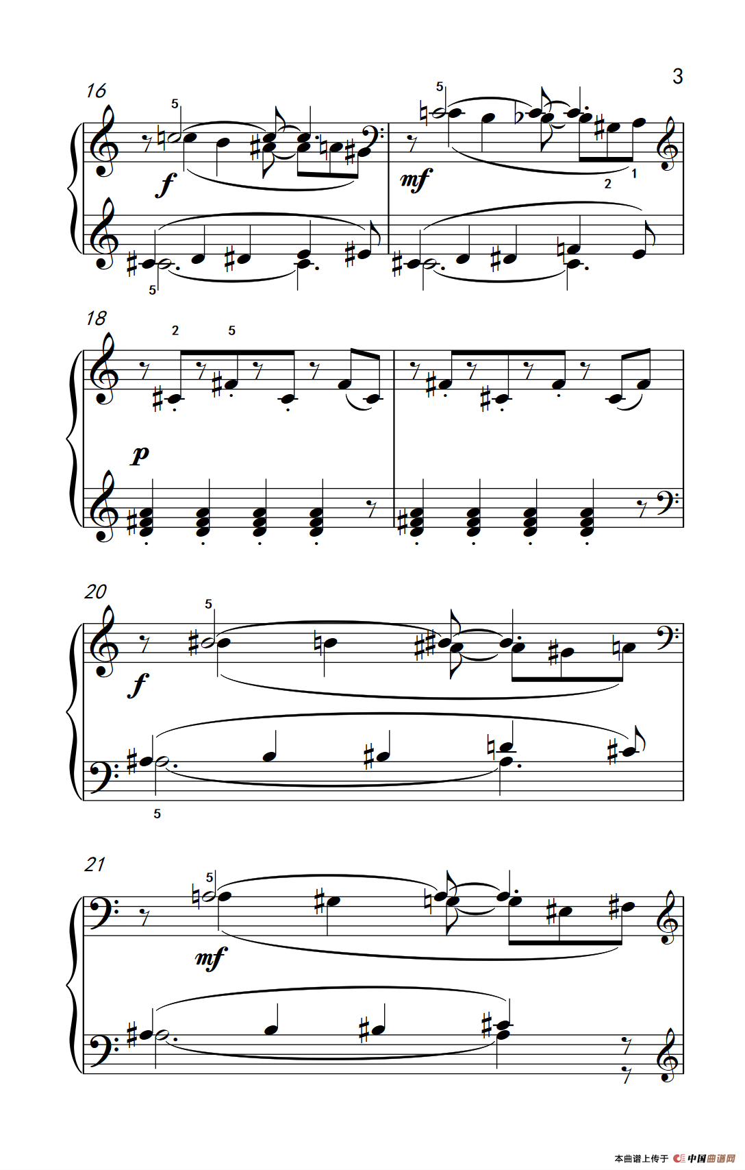 六首保加利亚节奏舞曲 第五首（巴托克 小宇宙 钢琴教程 6）