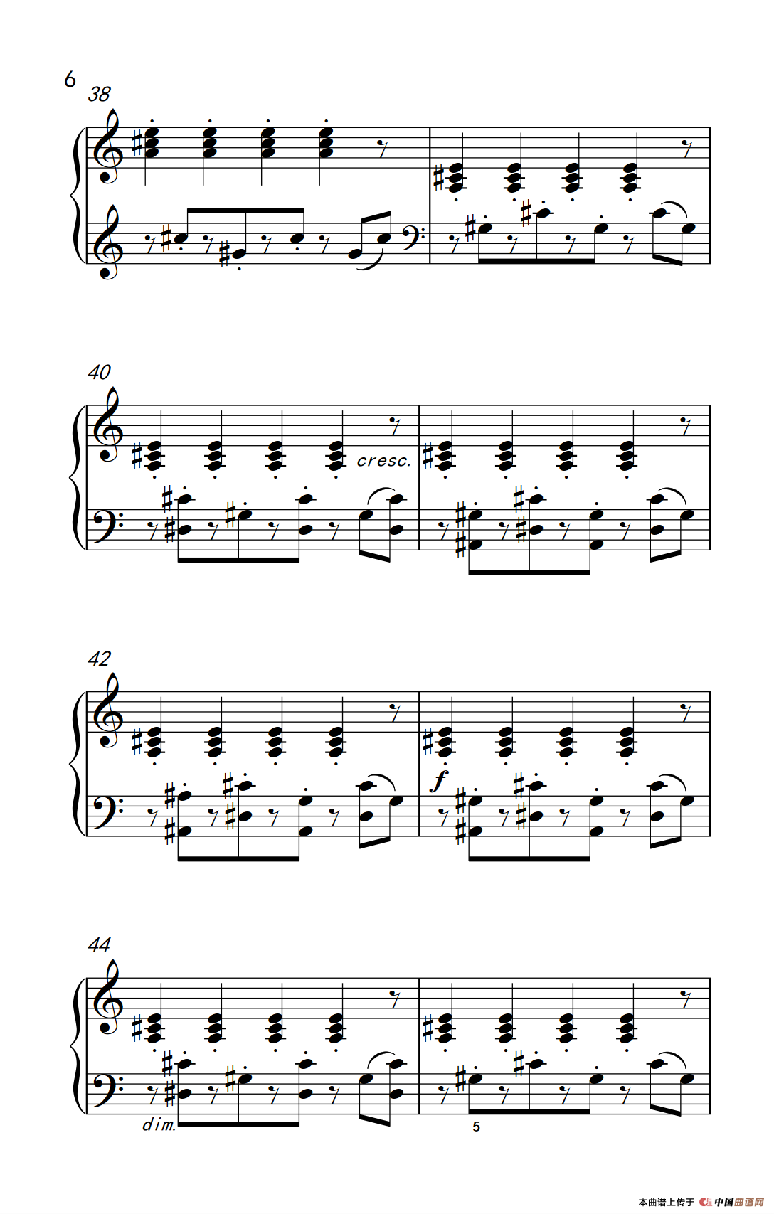 六首保加利亚节奏舞曲 第五首（巴托克 小宇宙 钢琴教程 6）