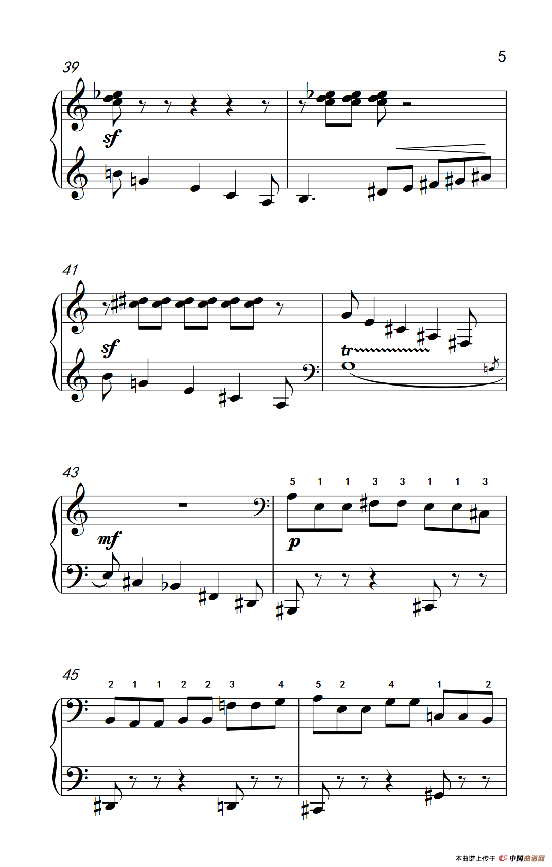 六首保加利亚节奏舞曲 第四首（巴托克 小宇宙 钢琴教程 6）