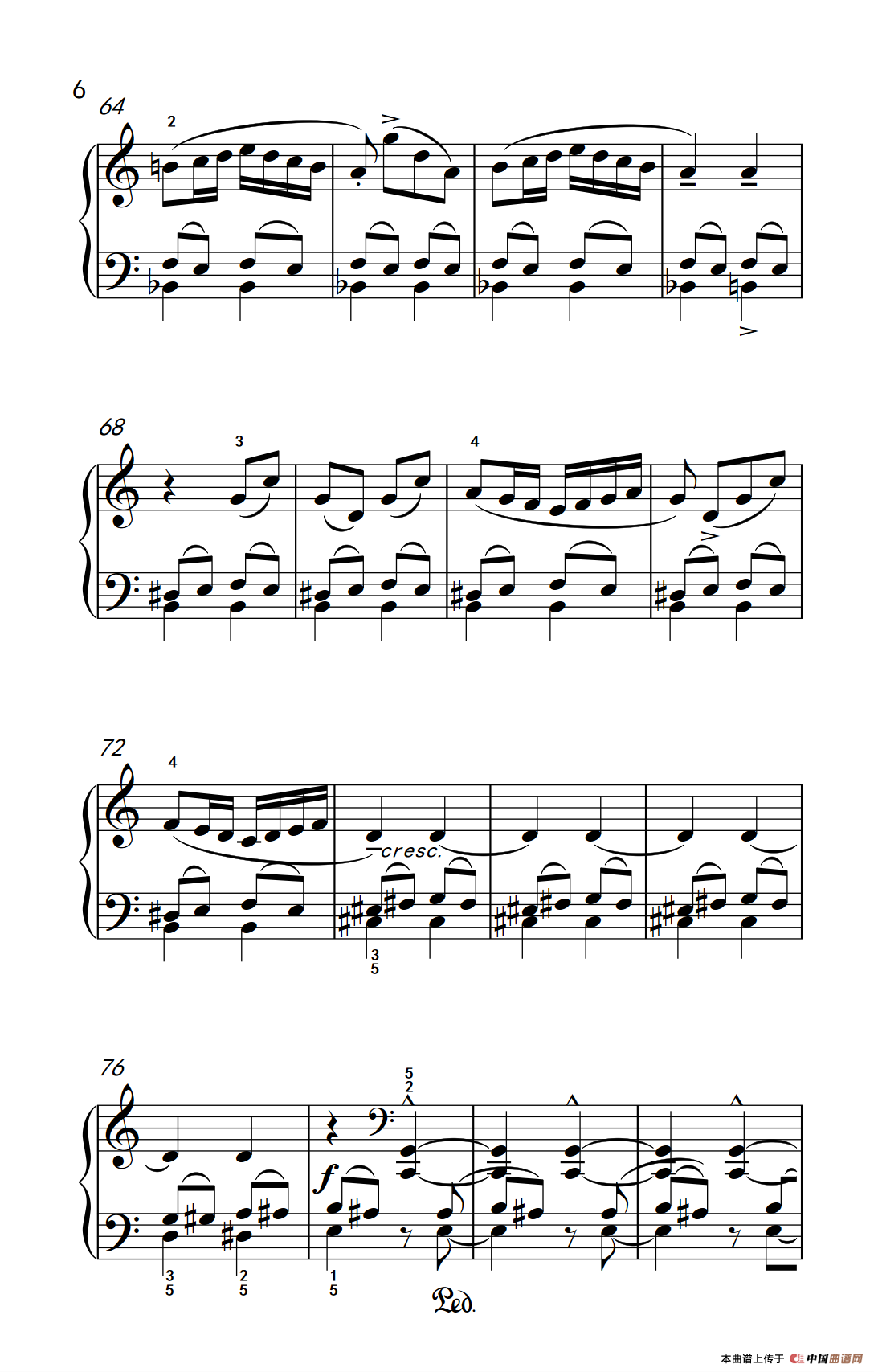 固定低音（巴托克 小宇宙 钢琴教程 6）