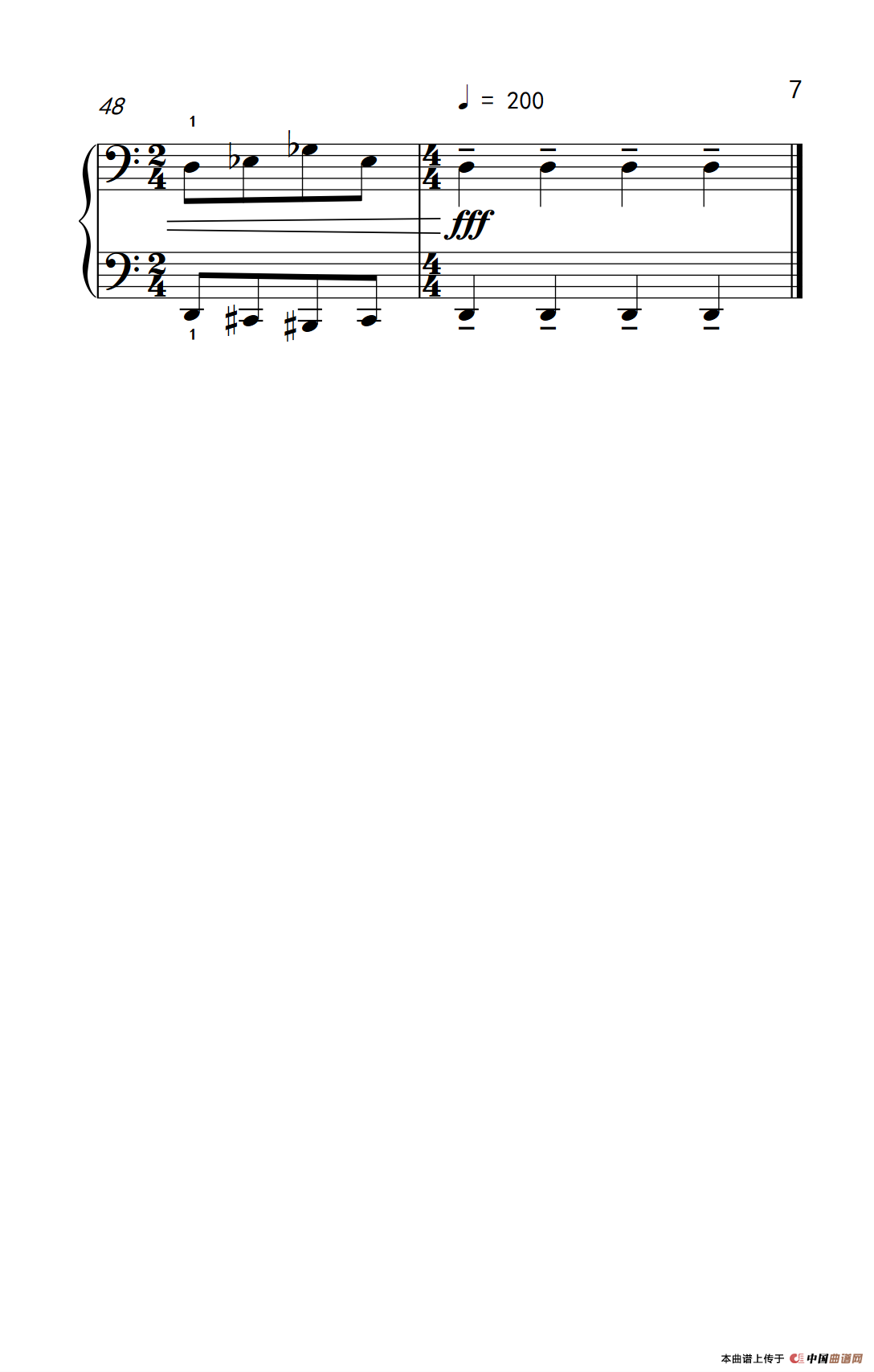 半音创意曲（三） A（巴托克 小宇宙 钢琴教程 6）