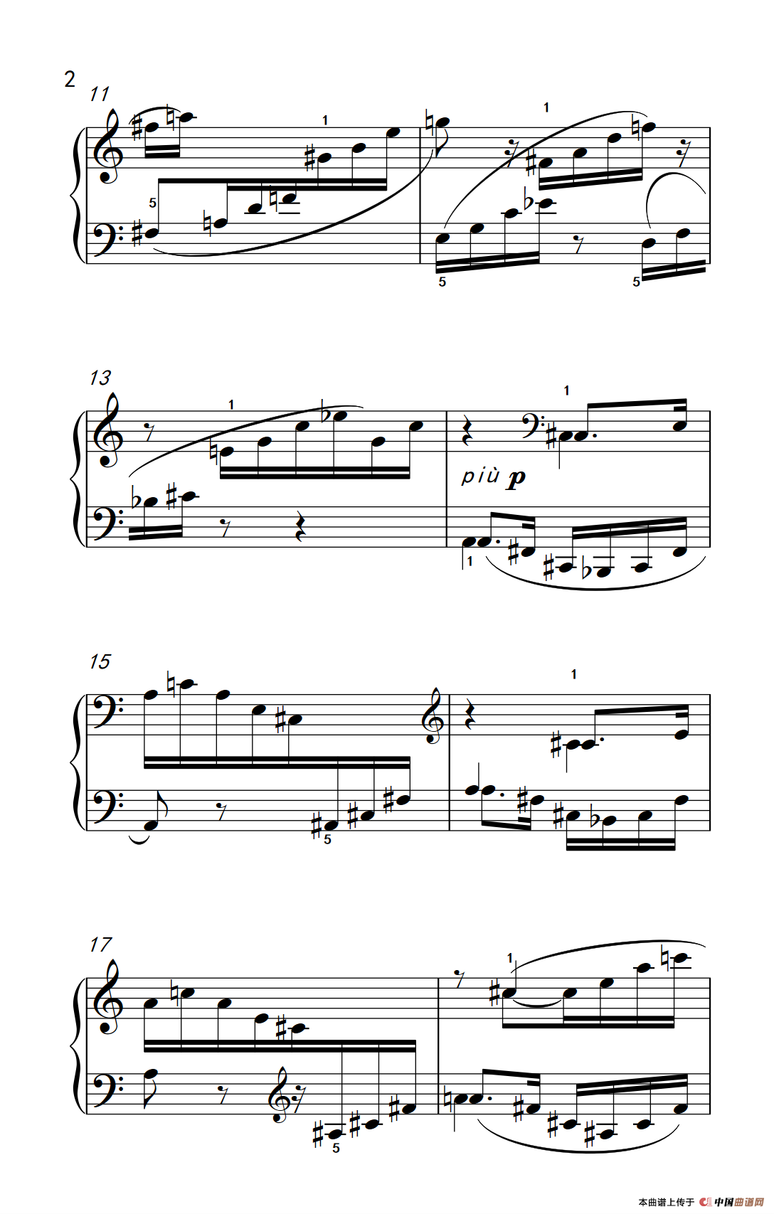 分解琶音（巴托克 小宇宙 钢琴教程 6）