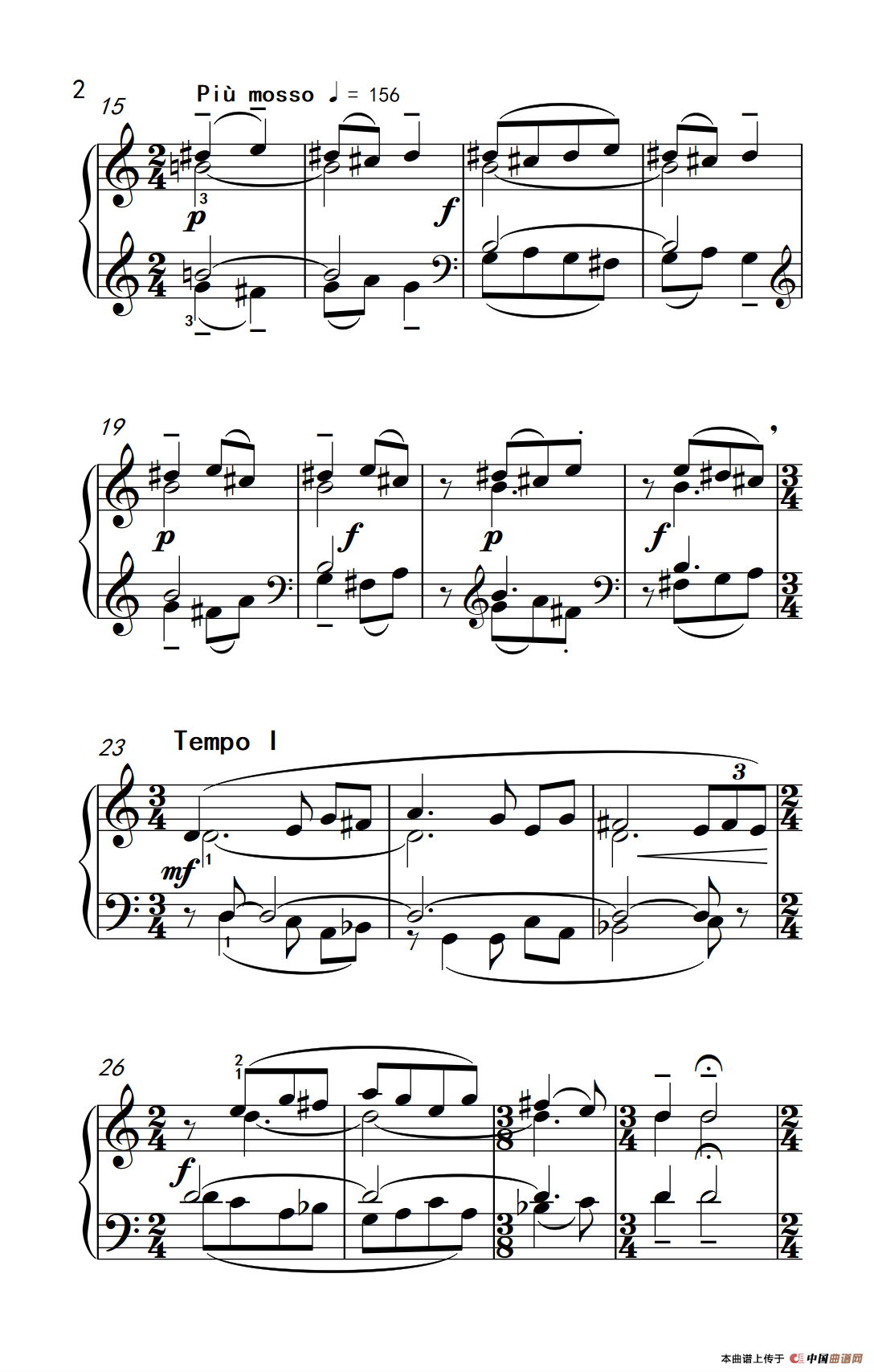 主题和倒影（巴托克 小宇宙 钢琴教程 6）