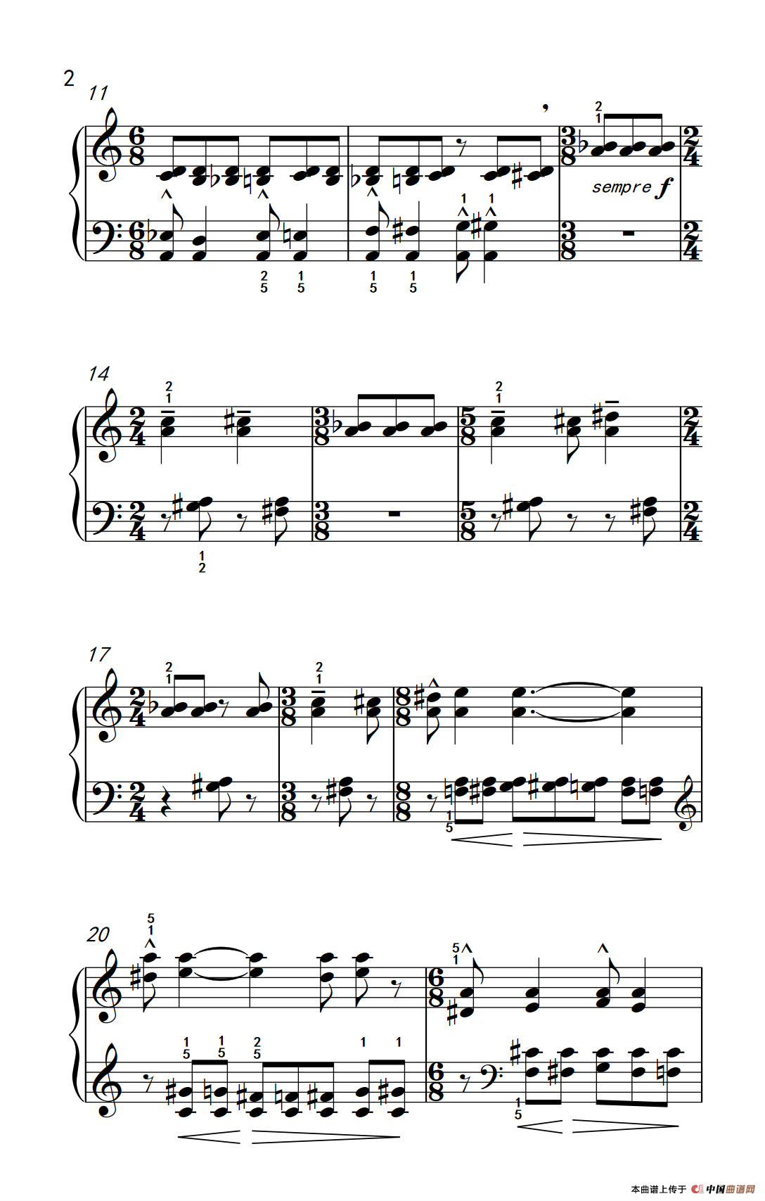 自由变奏（巴托克 小宇宙 钢琴教程 6）