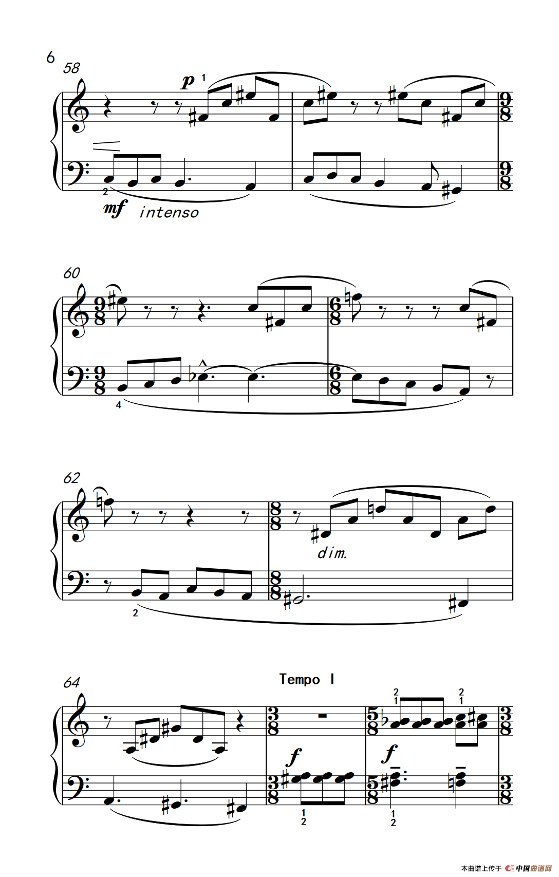 自由变奏（巴托克 小宇宙 钢琴教程 6）