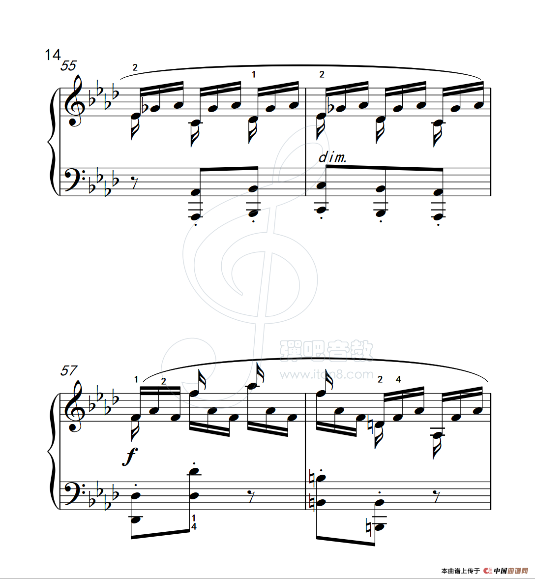 练习曲 57（克拉莫钢琴练习曲60首）