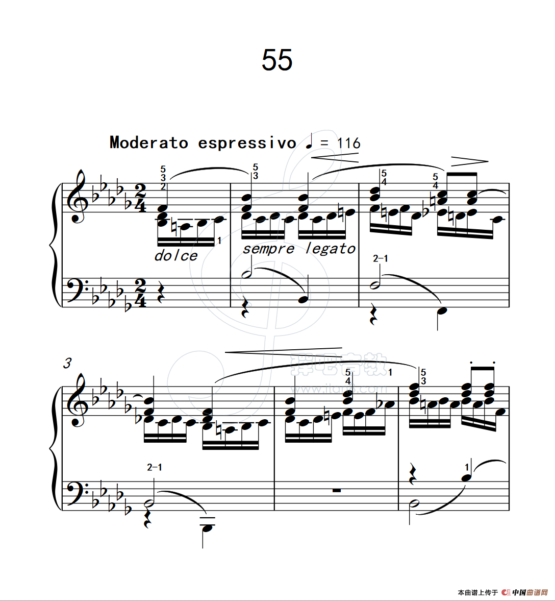 练习曲 55（克拉莫钢琴练习曲60首）