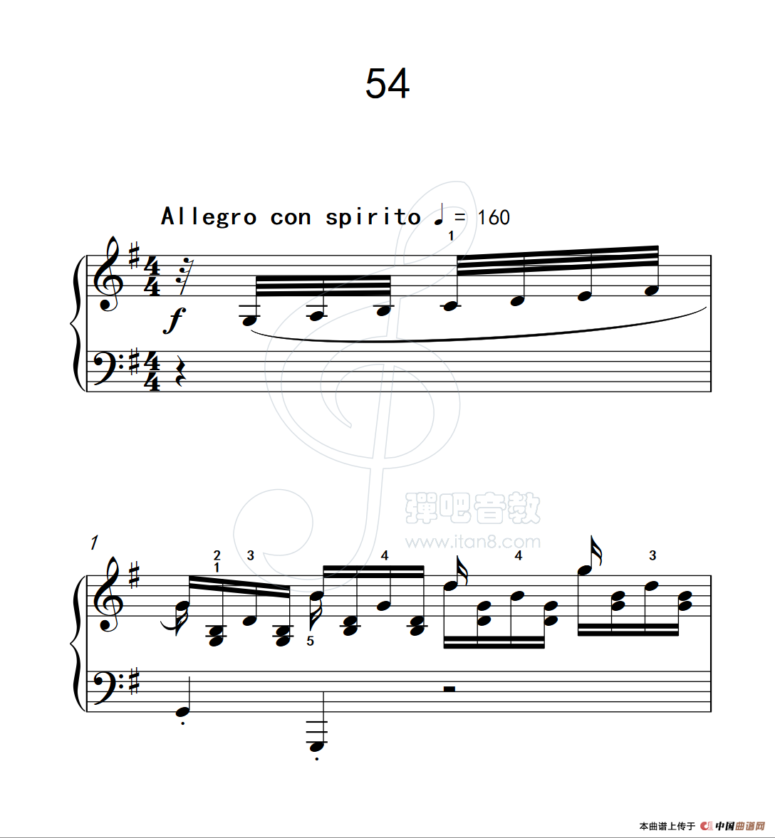 练习曲 54（克拉莫钢琴练习曲60首）