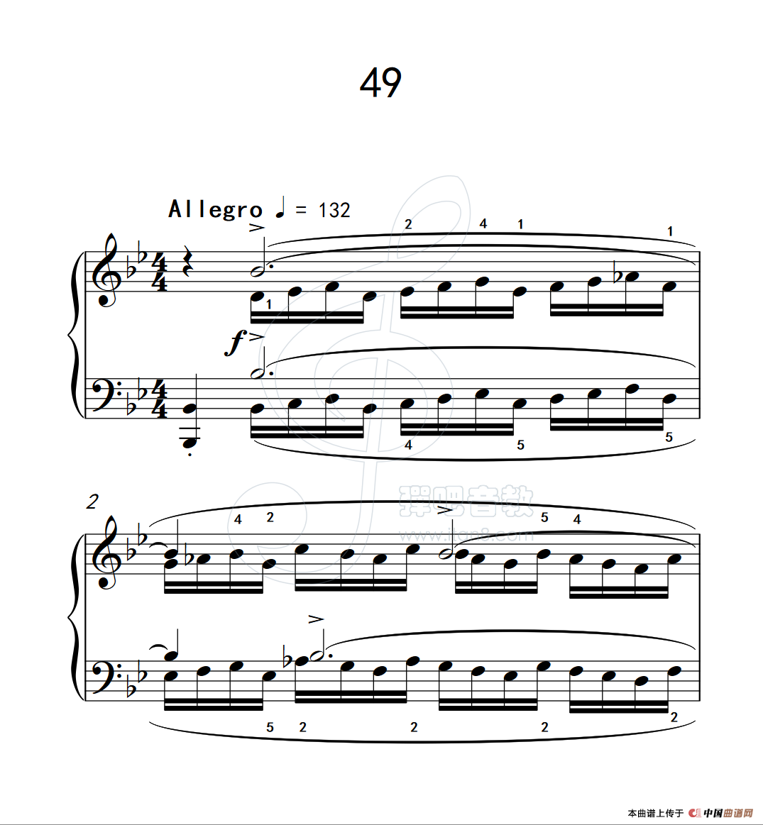 练习曲 49（克拉莫钢琴练习曲60首）