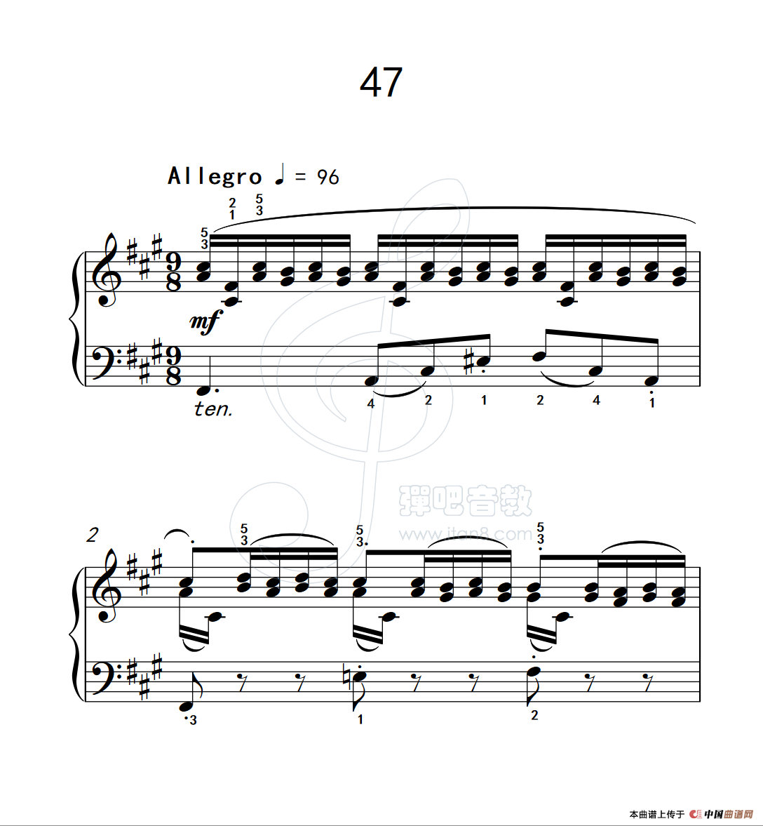 练习曲 47（克拉莫钢琴练习曲60首）