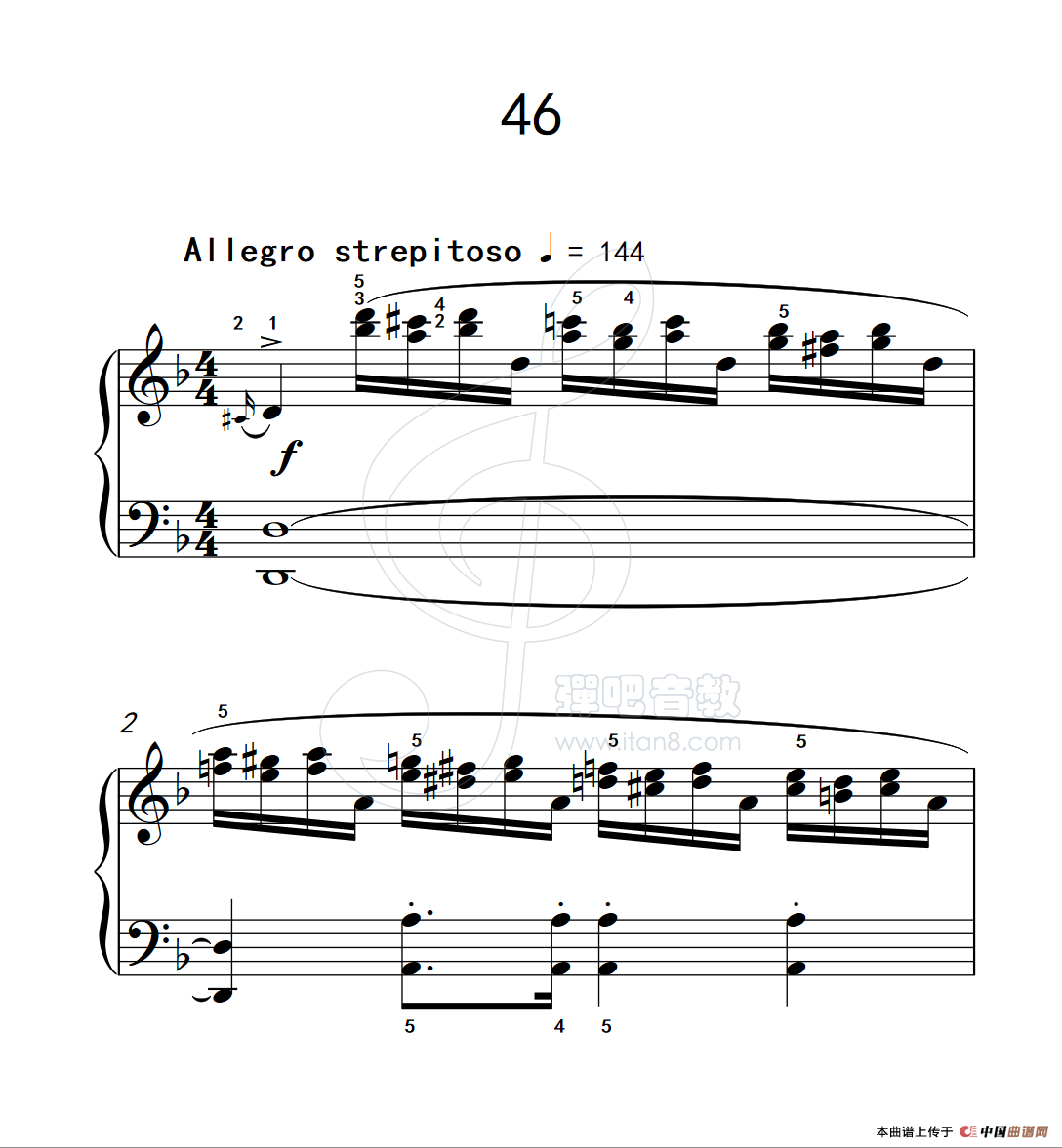 练习曲 46（克拉莫钢琴练习曲60首）