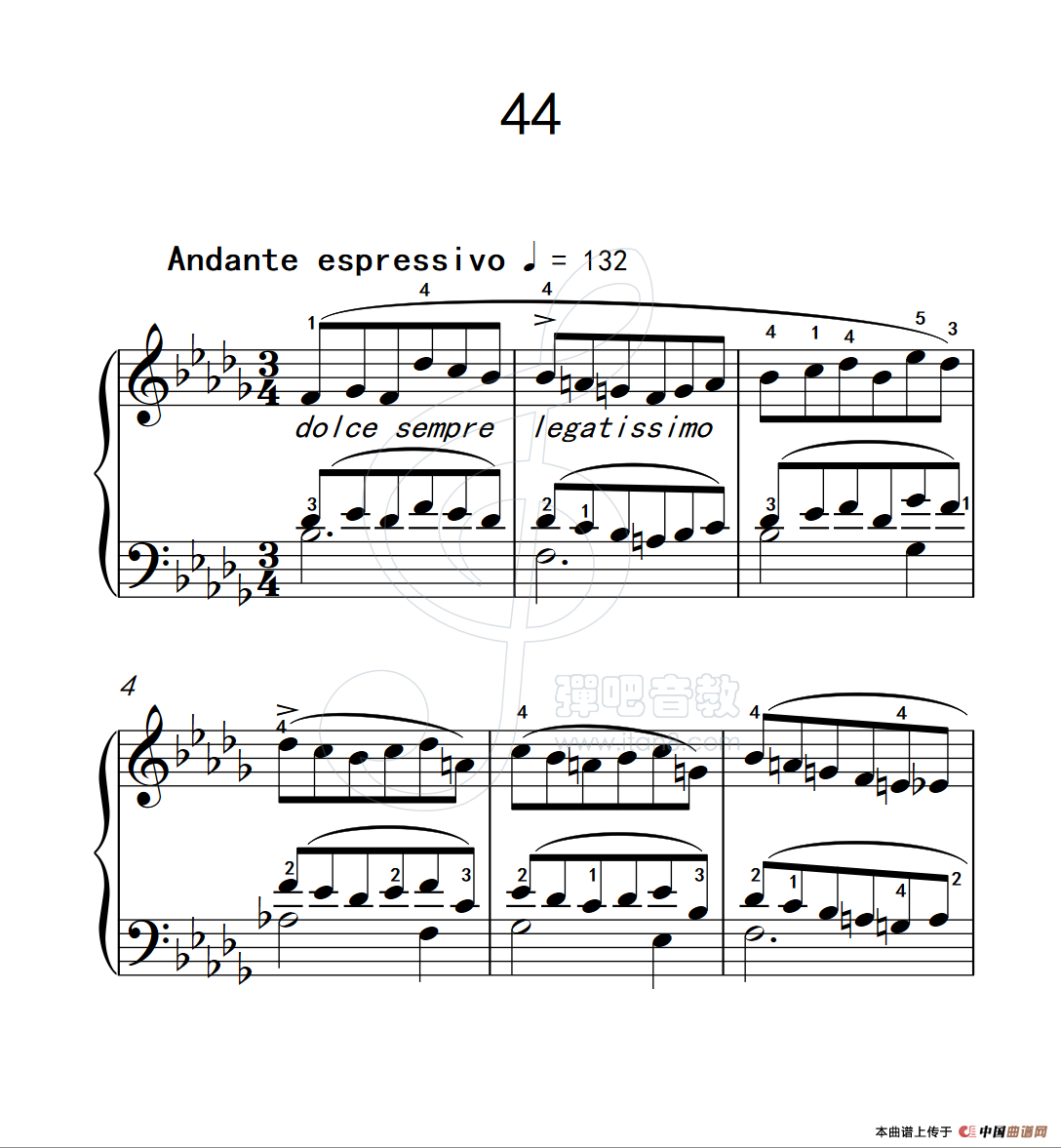 练习曲 44（克拉莫钢琴练习曲60首）