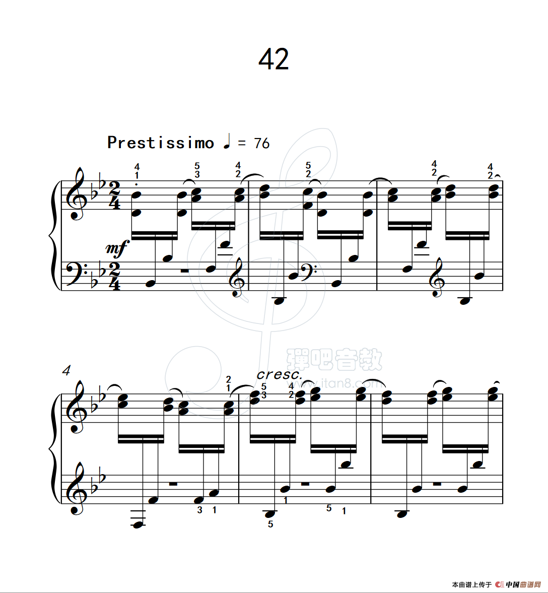 练习曲 42（克拉莫钢琴练习曲60首）