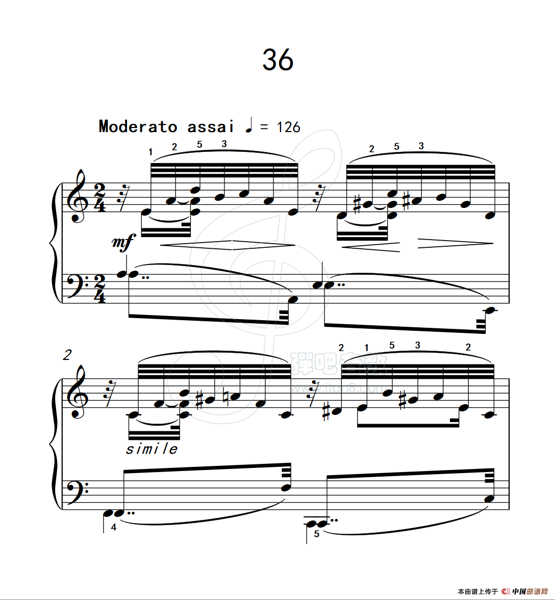 练习曲 36（克拉莫钢琴练习曲60首）