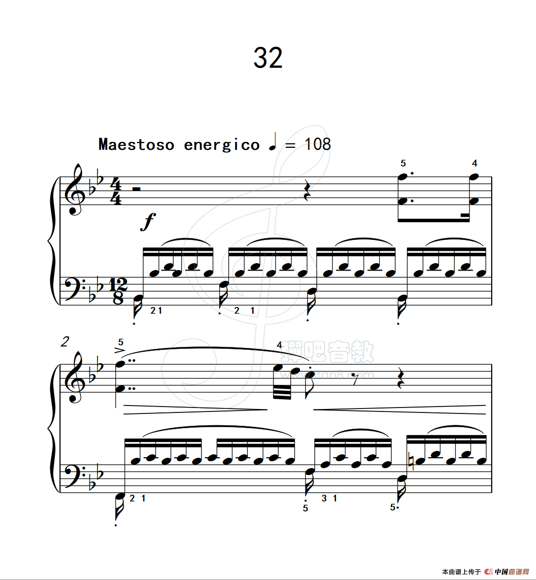 练习曲 32（克拉莫钢琴练习曲60首）