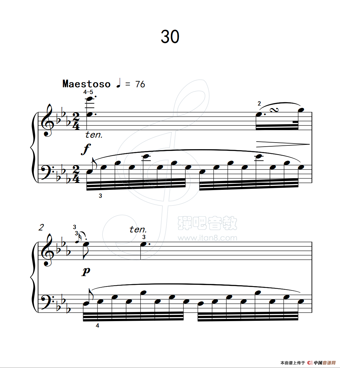 练习曲 30（克拉莫钢琴练习曲60首）