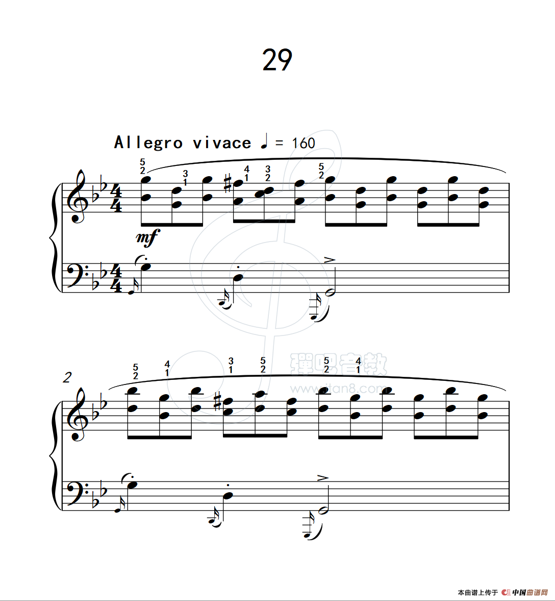 练习曲 29（克拉莫钢琴练习曲60首）