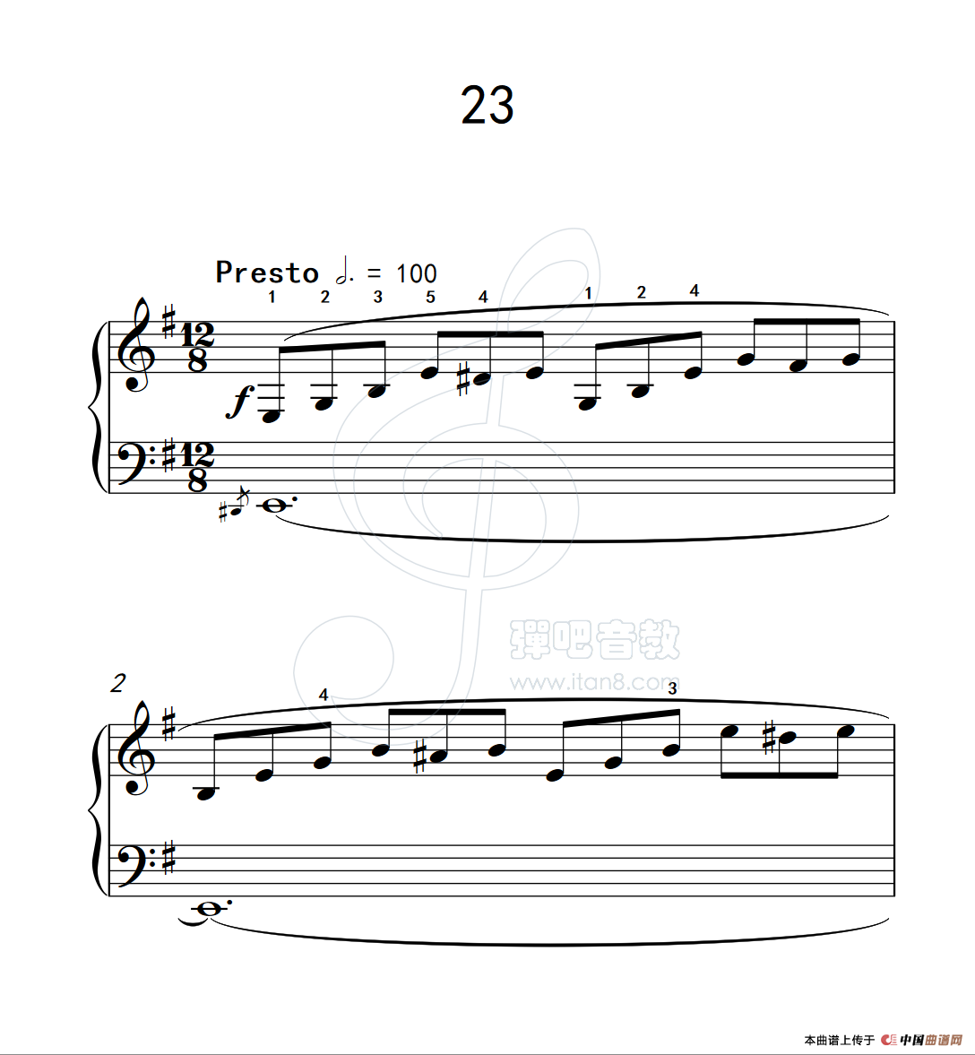 练习曲 23（克拉莫钢琴练习曲60首）