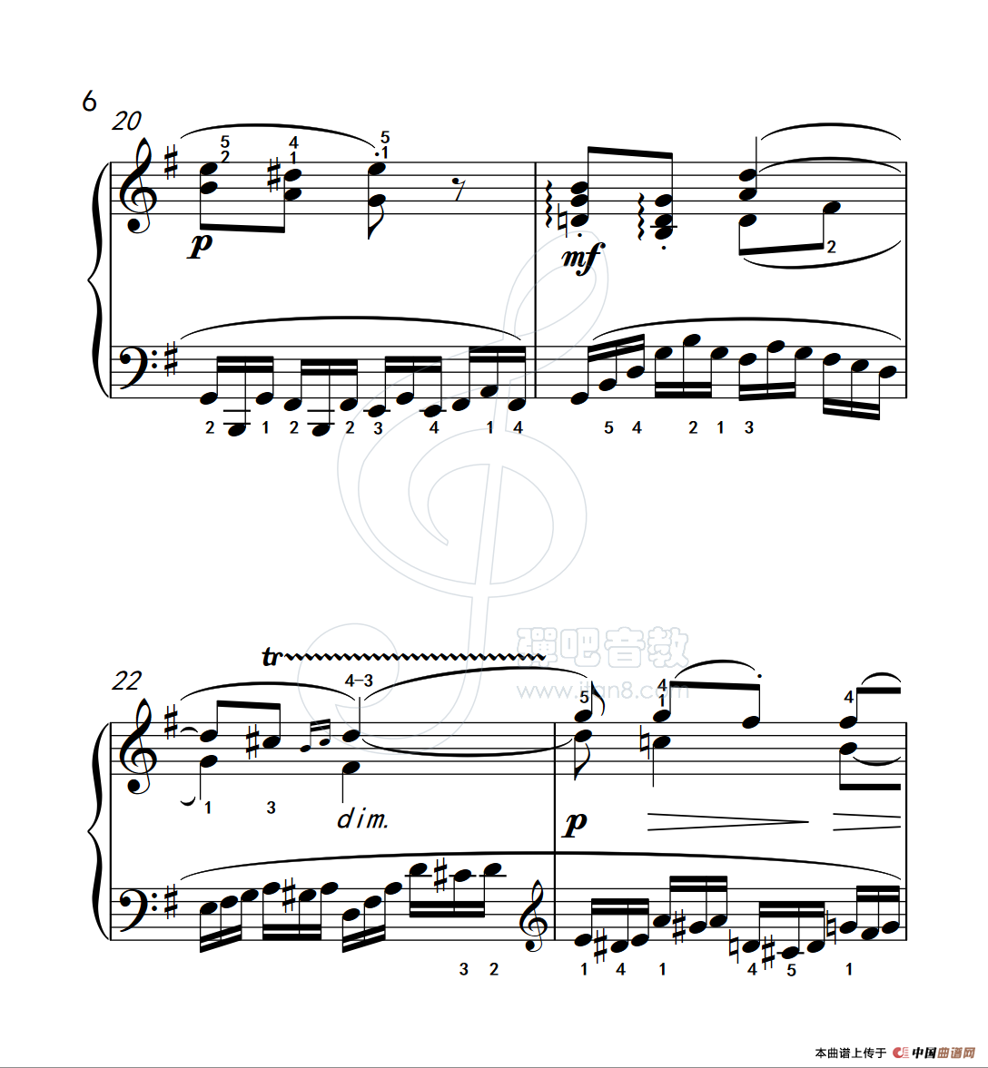 练习曲 22（克拉莫钢琴练习曲60首）