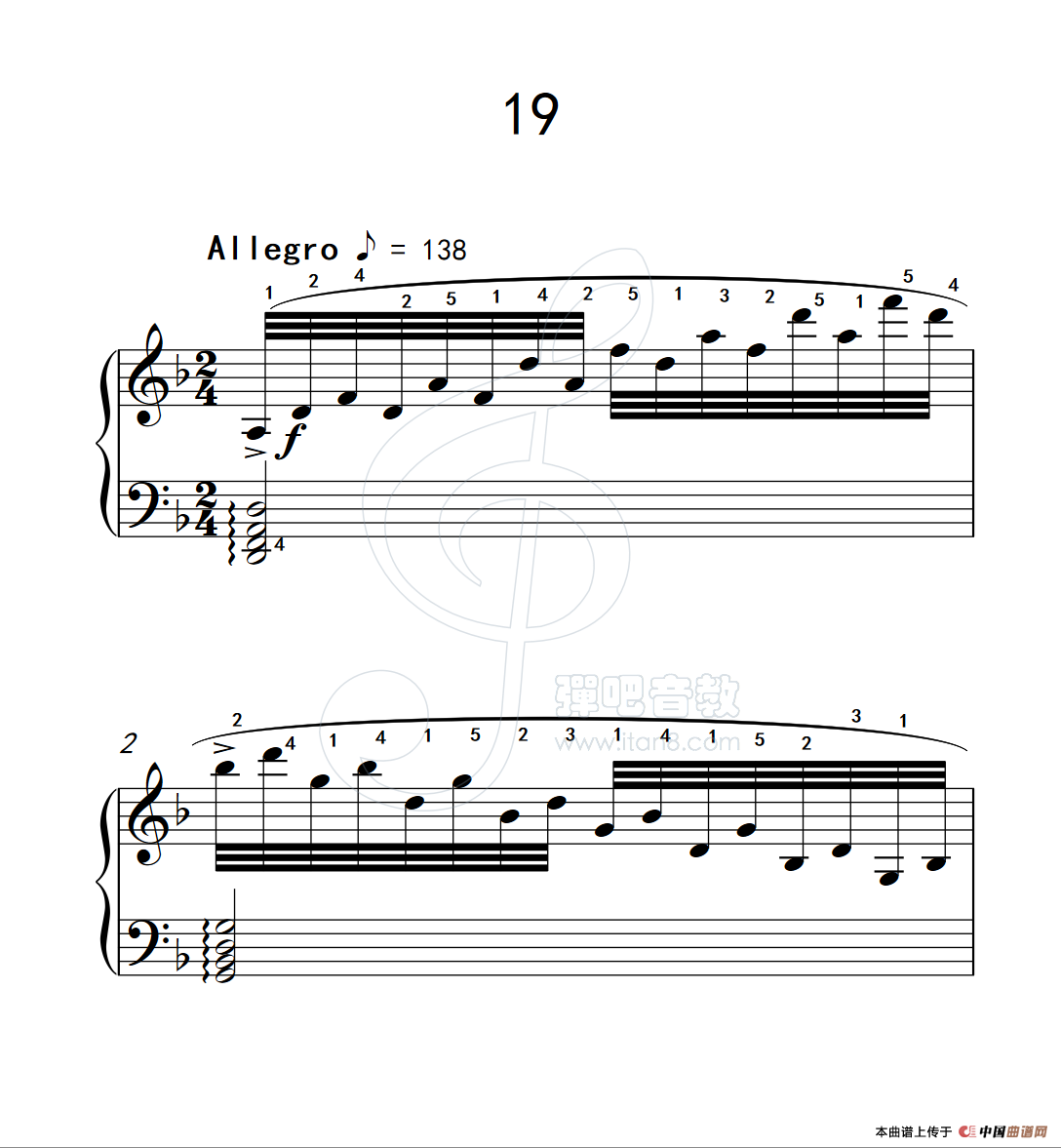 练习曲 19（克拉莫钢琴练习曲60首）