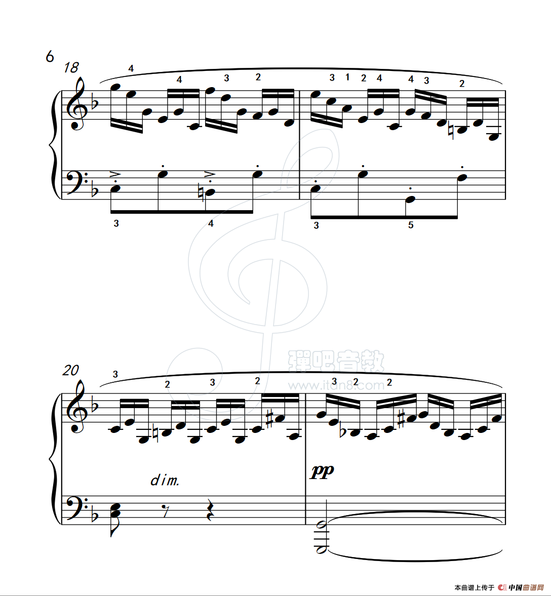 练习曲 18（克拉莫钢琴练习曲60首）