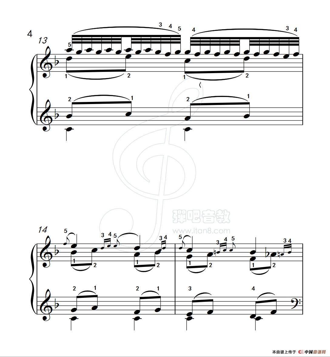 练习曲 14（克拉莫钢琴练习曲60首）